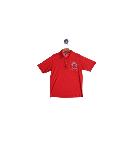 Vintage Champion Red Polo Shirt