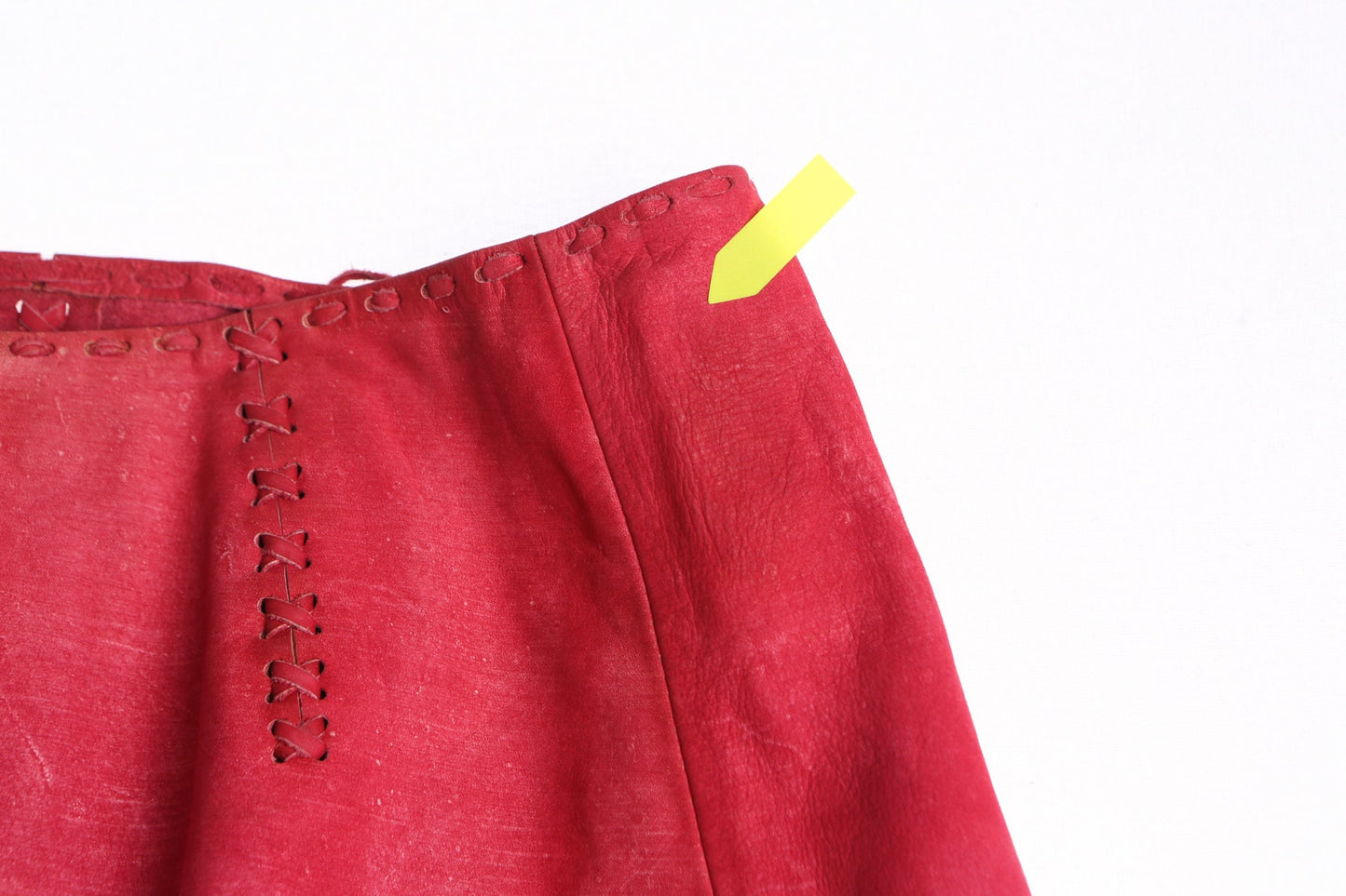 Women Pink Long Suede Skirt