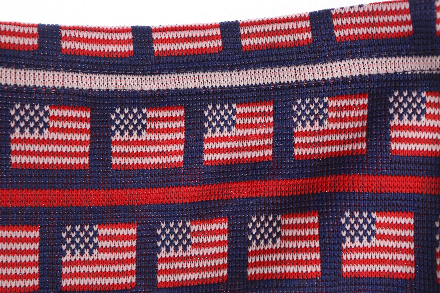 Vintage USA Flag Print Swimming Trunks - Era 60s - 70s