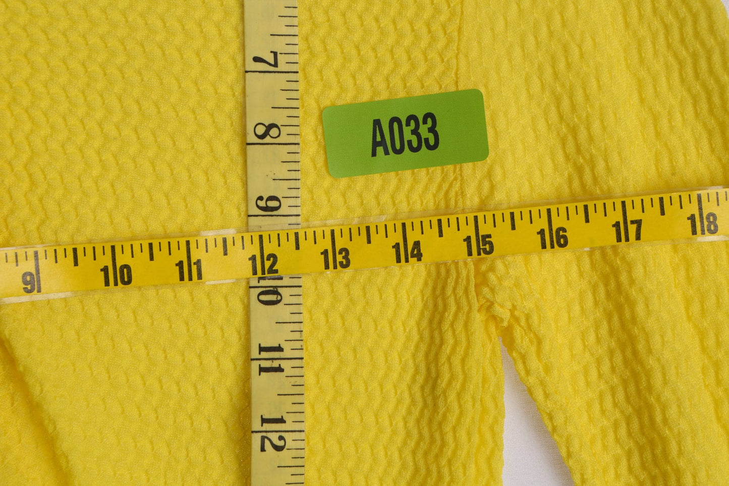 1970s Yellow Leotard Top with White Collar