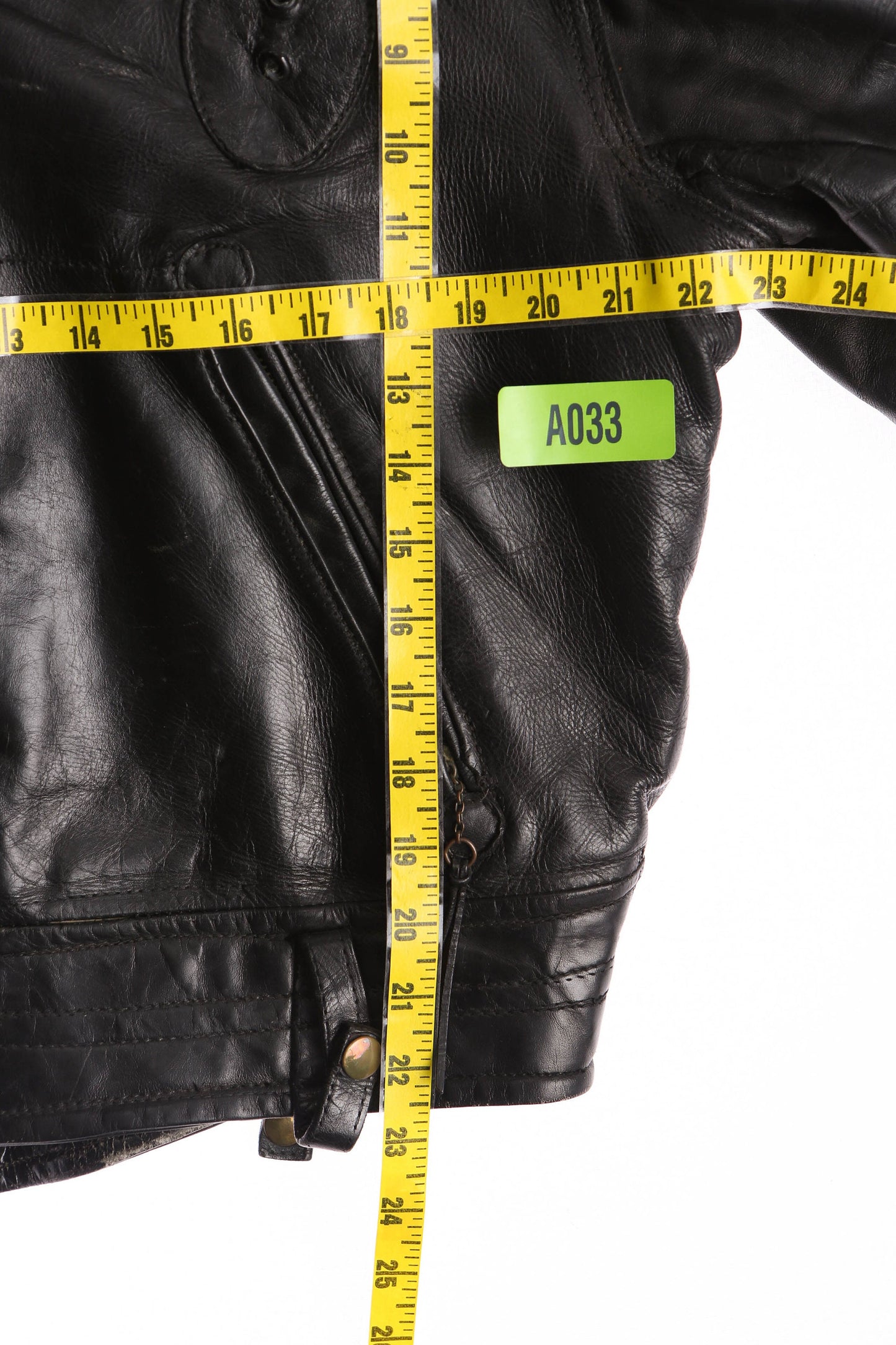 Vintage Motorcycle Leather Jacket with Brown Fur Collar - Era 1950s - 1960s