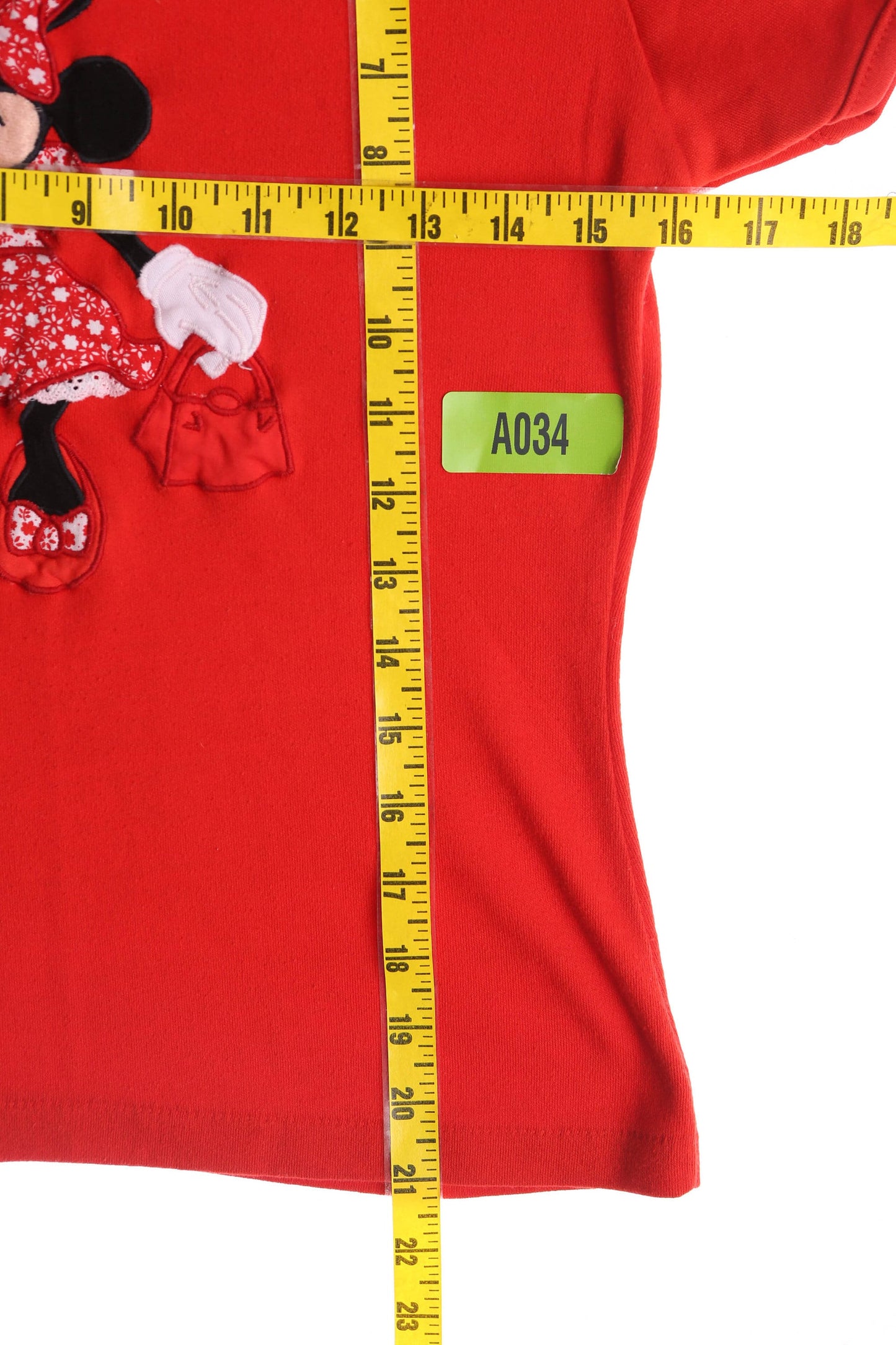 Vintage Minnie Mouse Red Embroidered Top