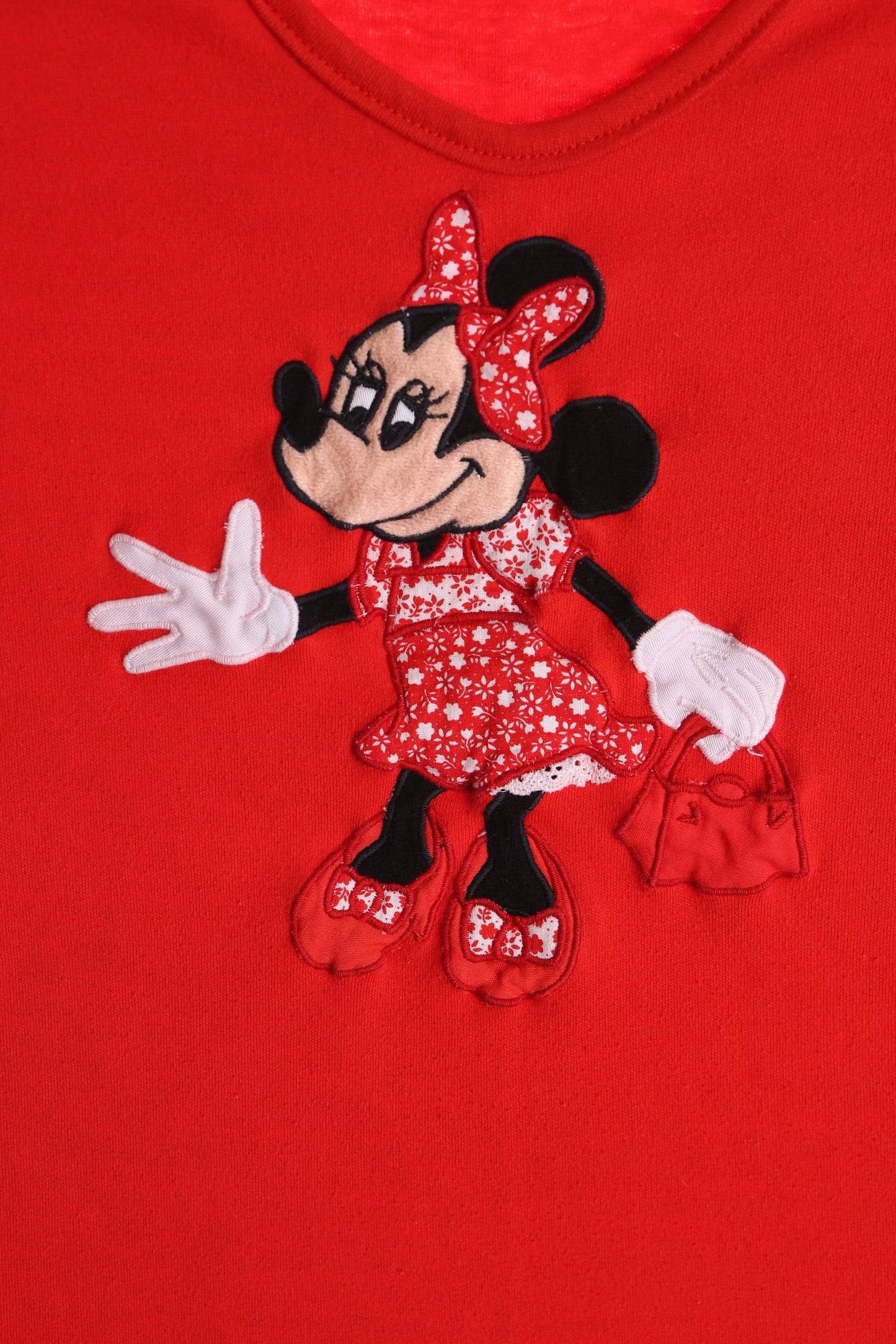Vintage Minnie Mouse Red Embroidered Top