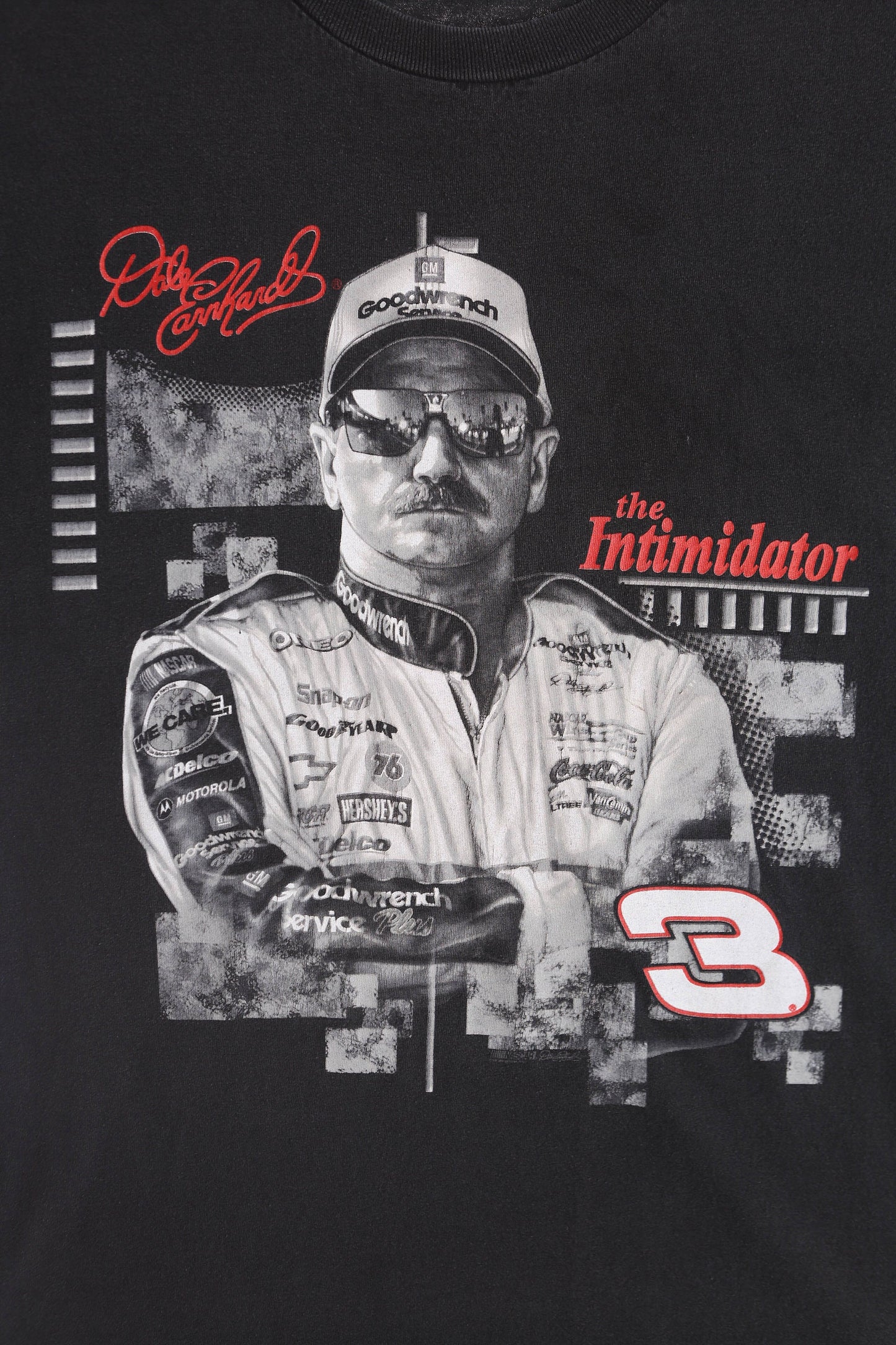 Dale Earnhardt The Intimidator Black Graphic T-shirt