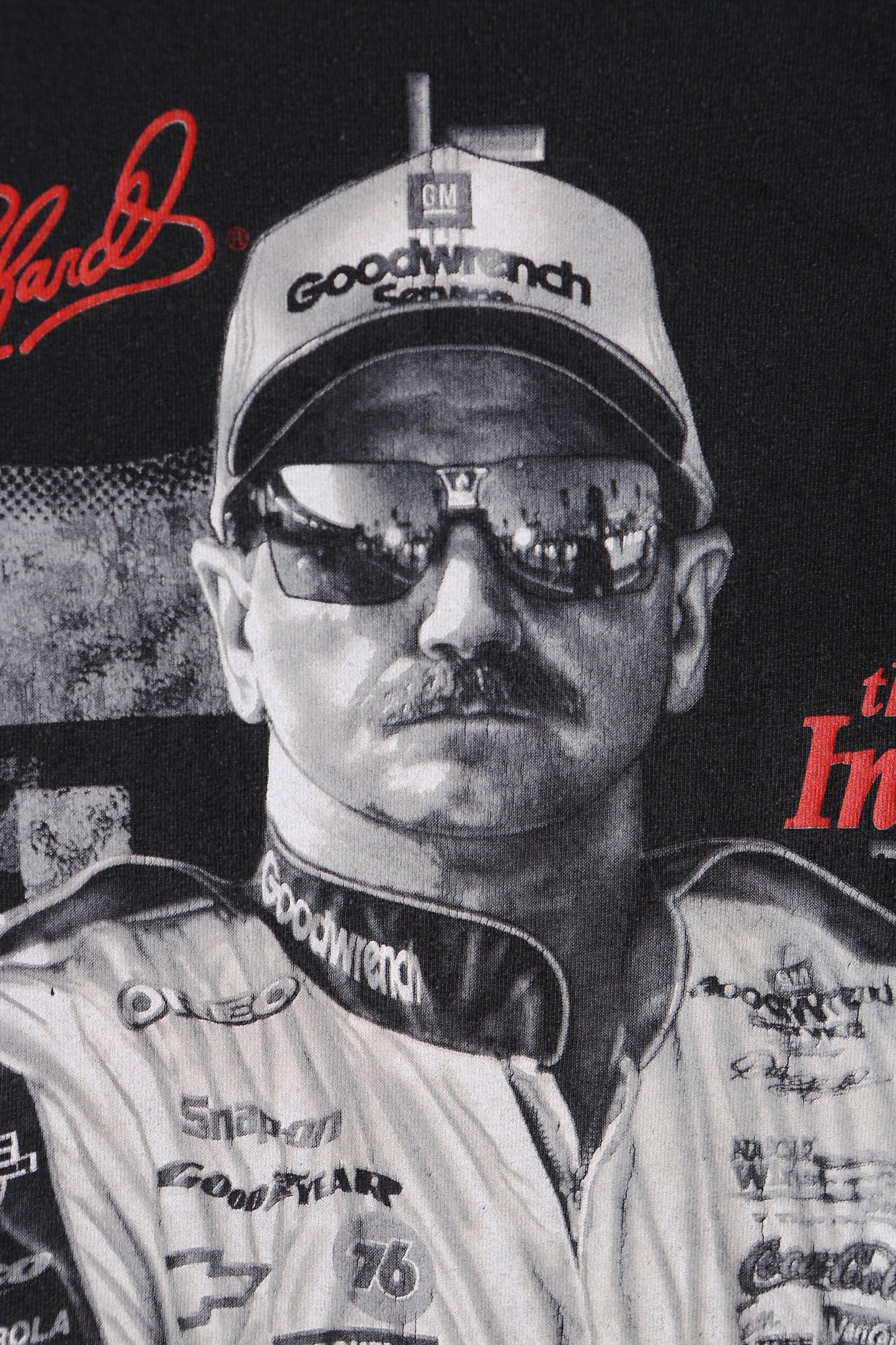 Dale Earnhardt The Intimidator Black Graphic T-shirt