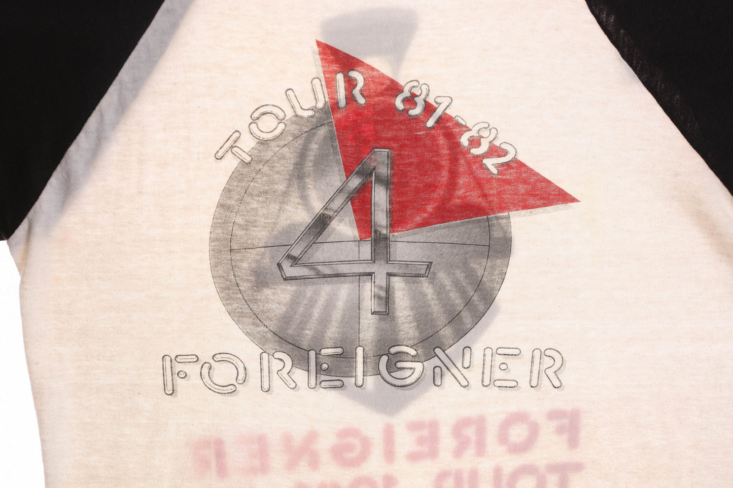 Foreigner Tour 81 - 82 White Baseball Graphic Shirt