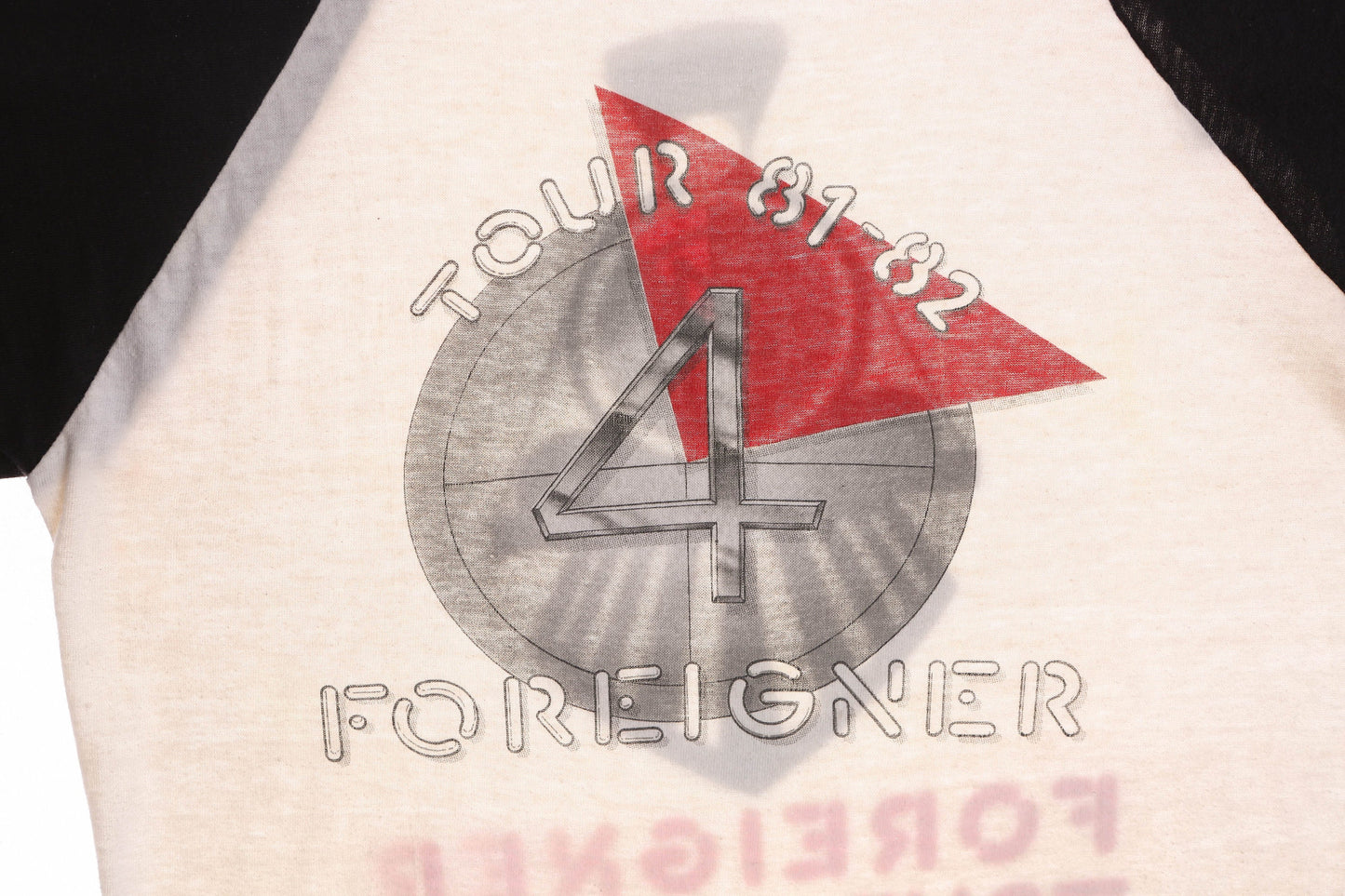 Foreigner Tour 81 - 82 White Baseball Graphic Shirt