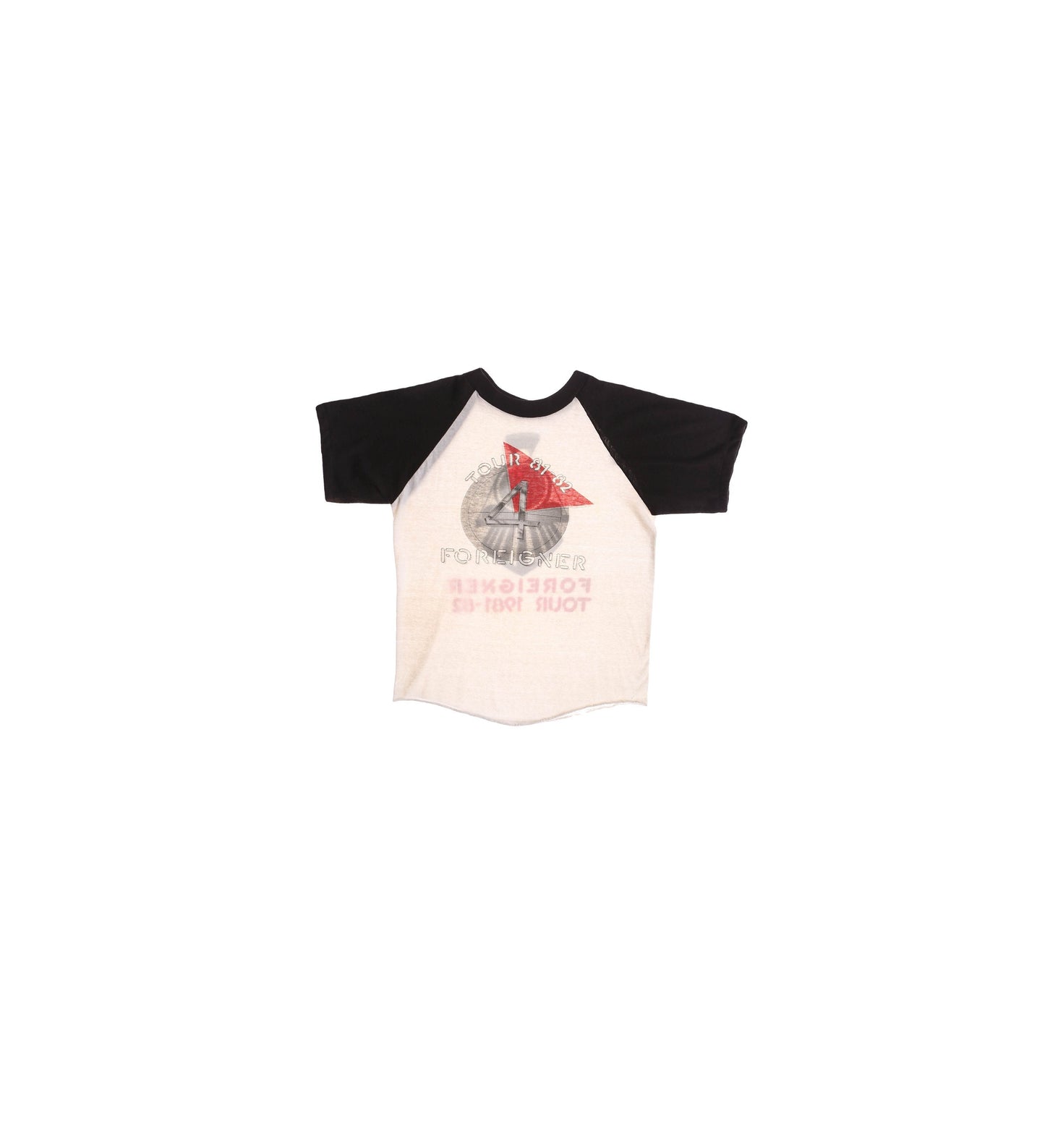 Foreigner Tour 81 - 82 White Baseball Graphic Shirt