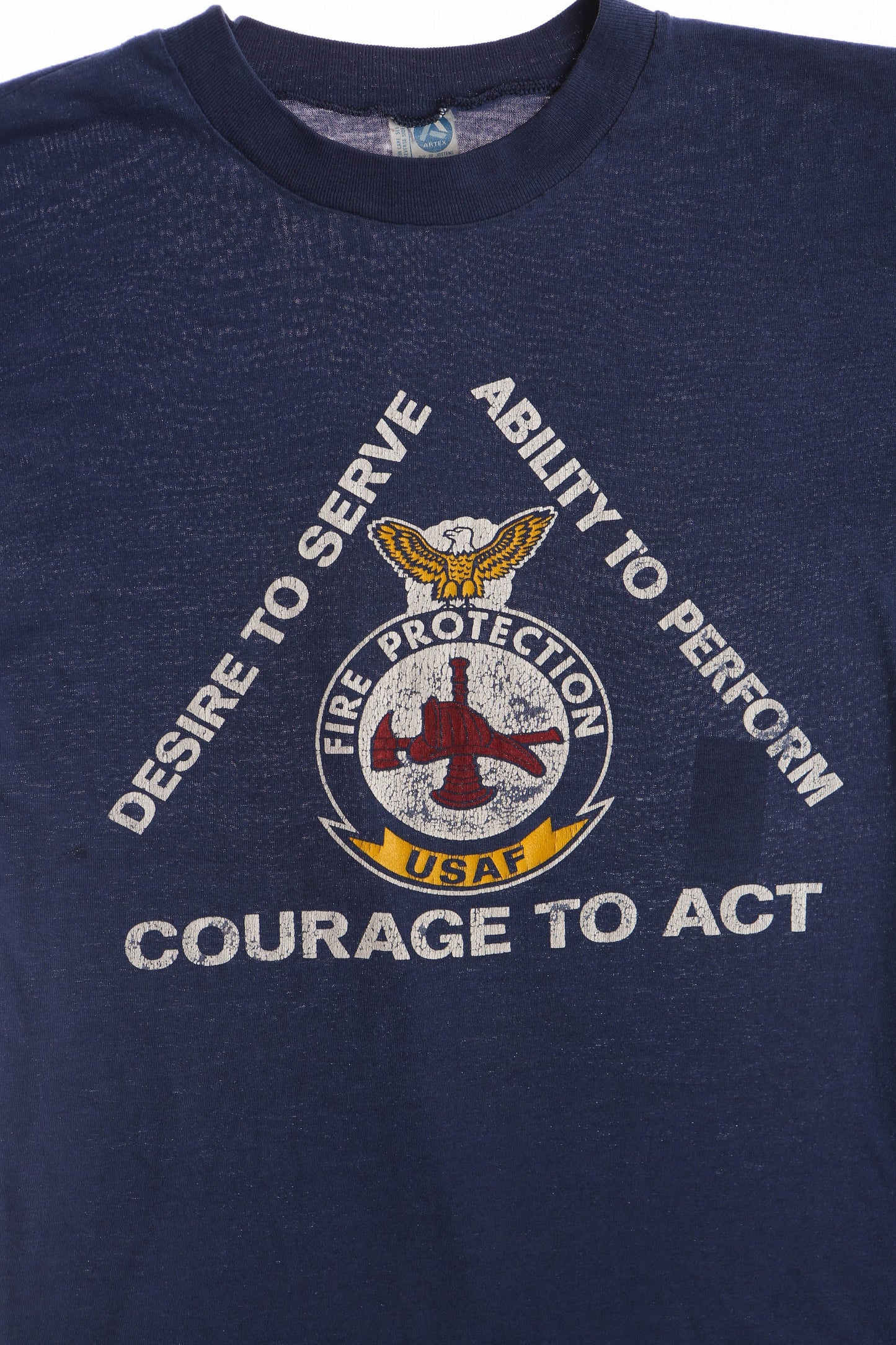 Vintage Graphic T-shirt - USAF Fire Protection Print