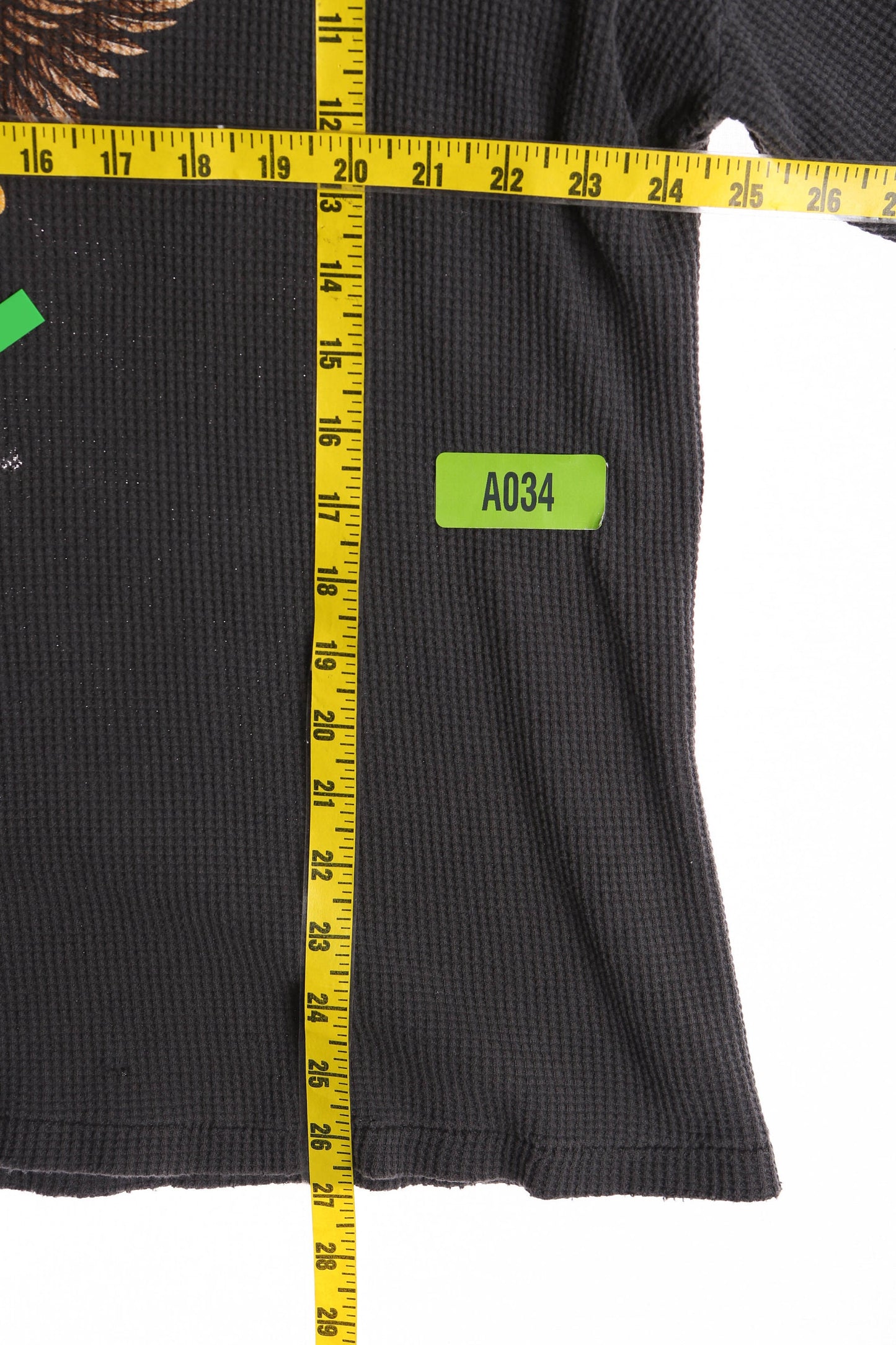 Vintage Harley Davidson Black Thermal T-shirt - Era 1970s - 1980s