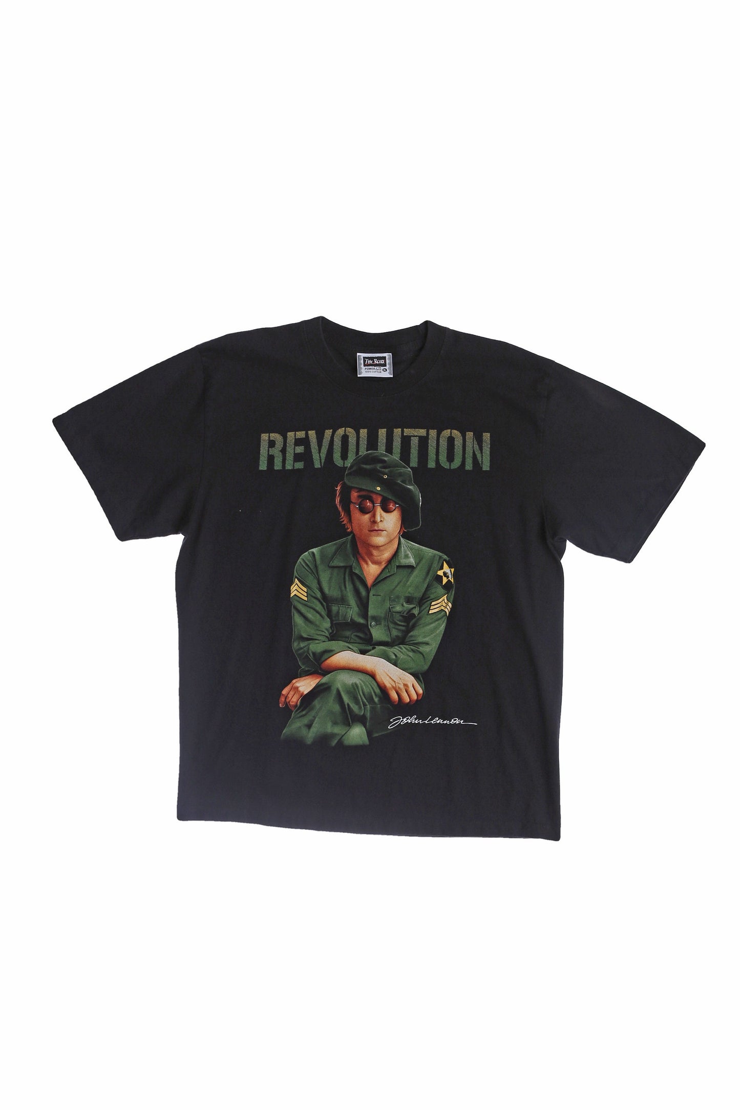 John Lennon Revolution Black Graphic T-shirt