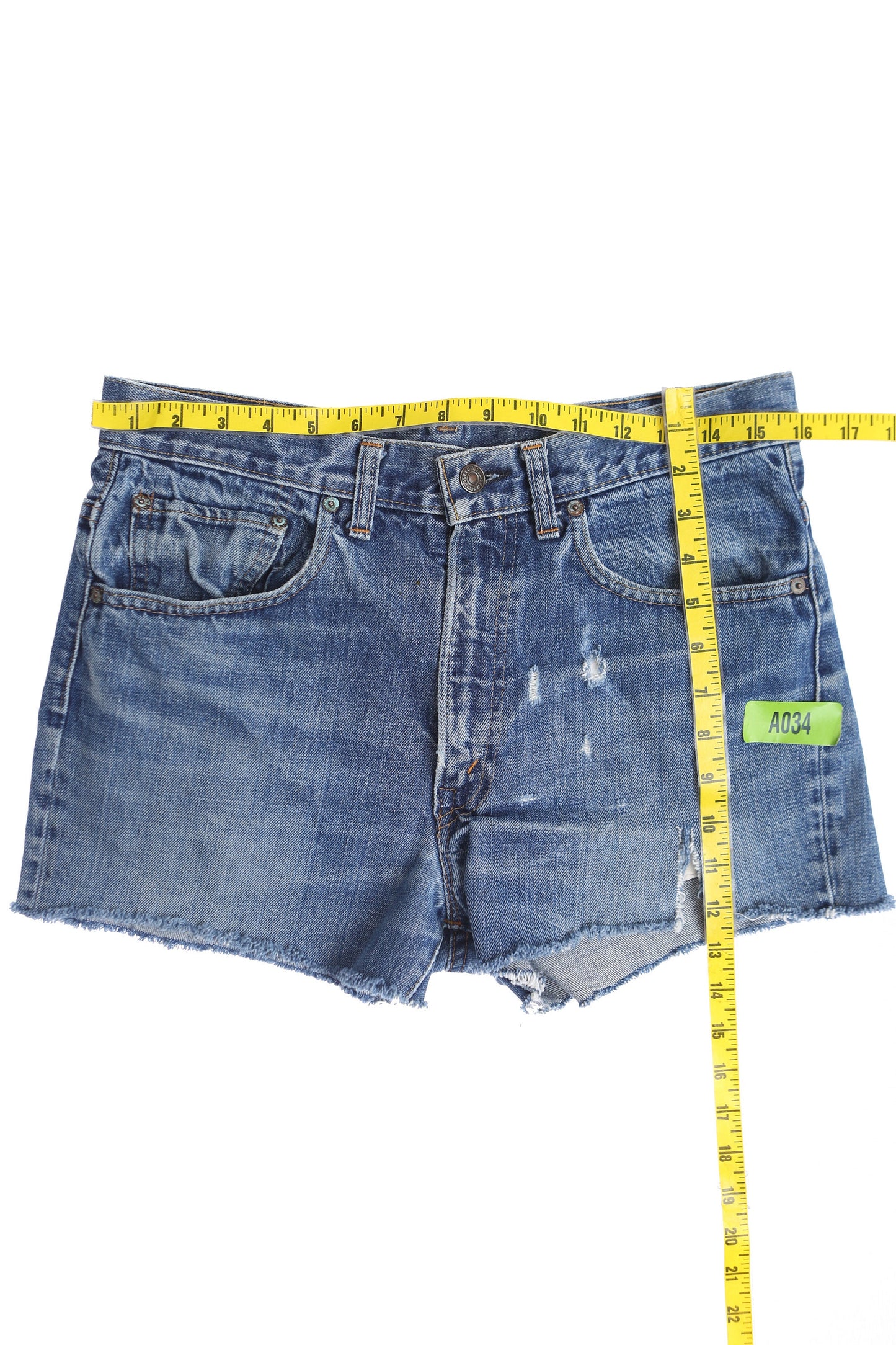 Vintage Levi's Denim Shorts with Single Stitch Sewing