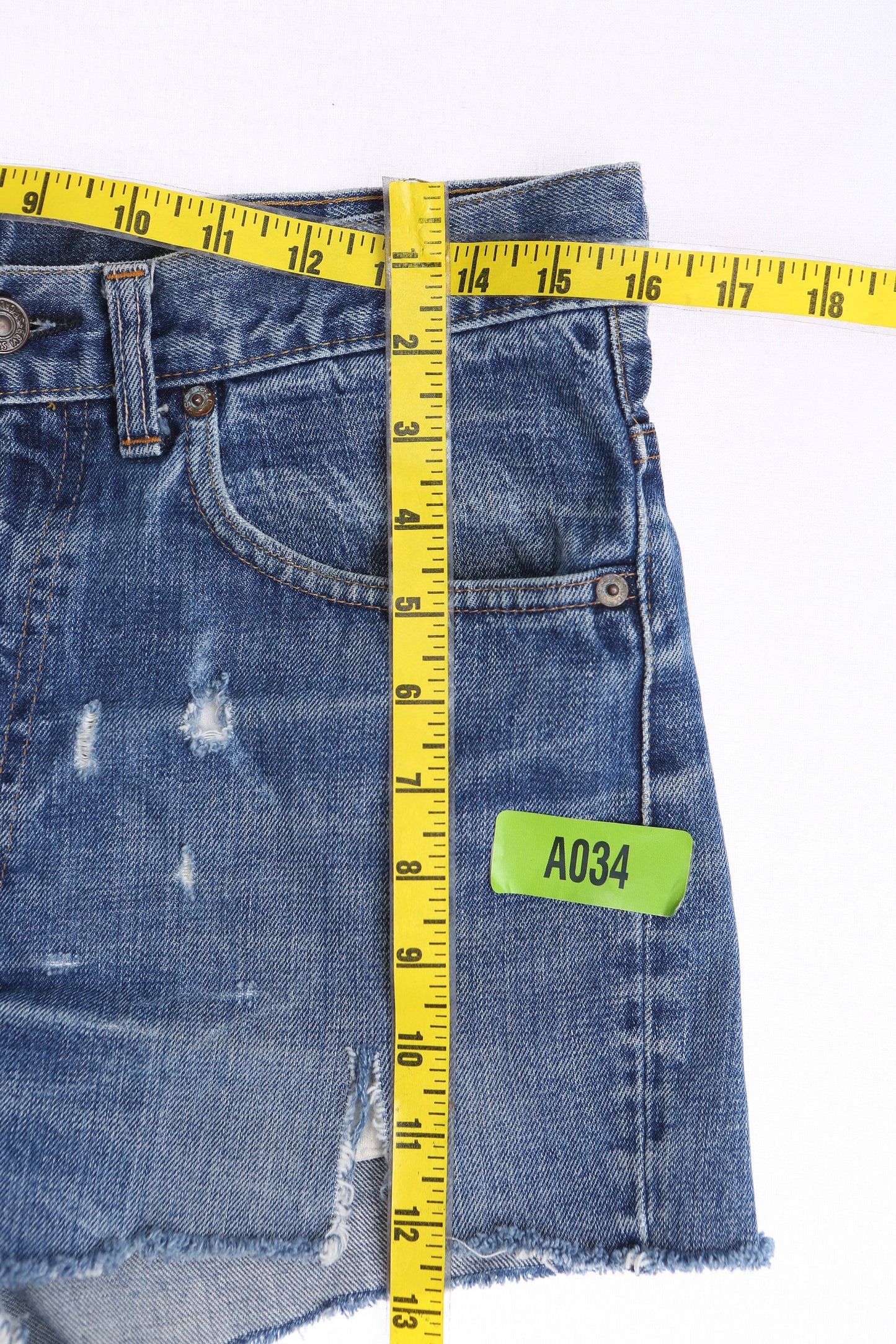 Vintage Levi's Denim Shorts with Single Stitch Sewing