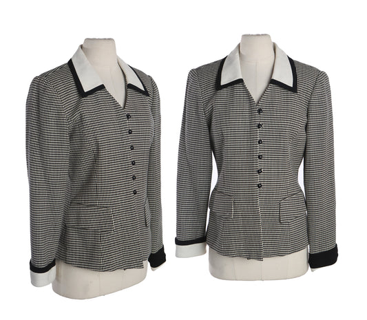 Vintage Albert Nipon Plaid Casual Jacket