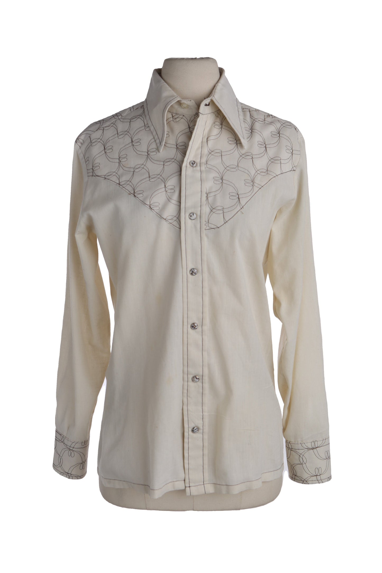 Vintage Women beige Western Top