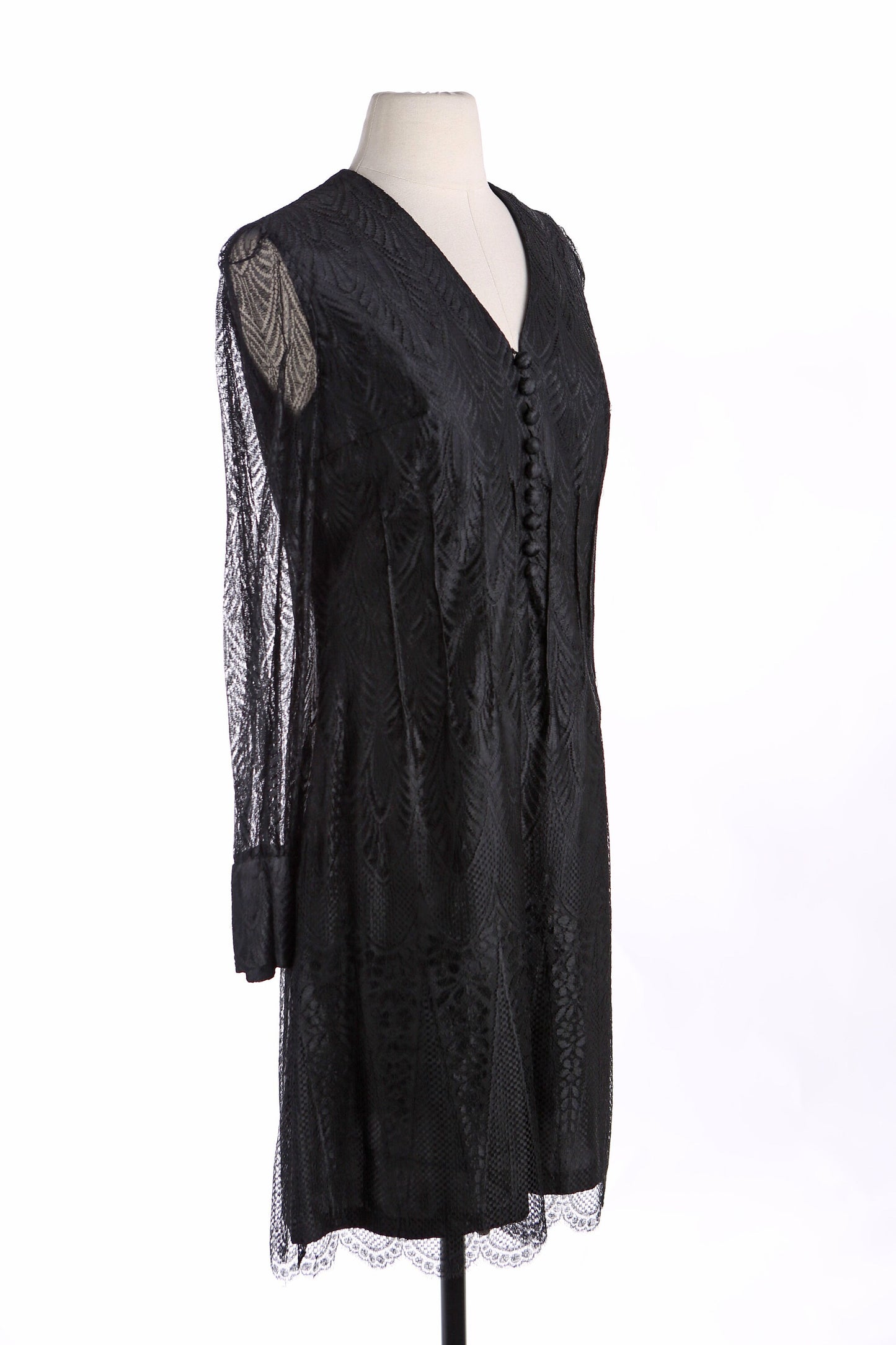 Vintage Women's Black Evening Dress