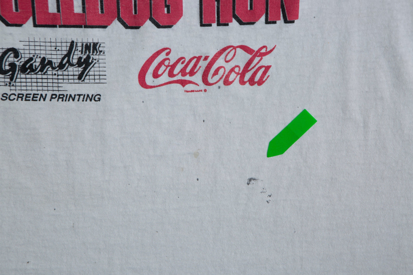 Bulldog Run White Graphic Sleeveless T-shirt