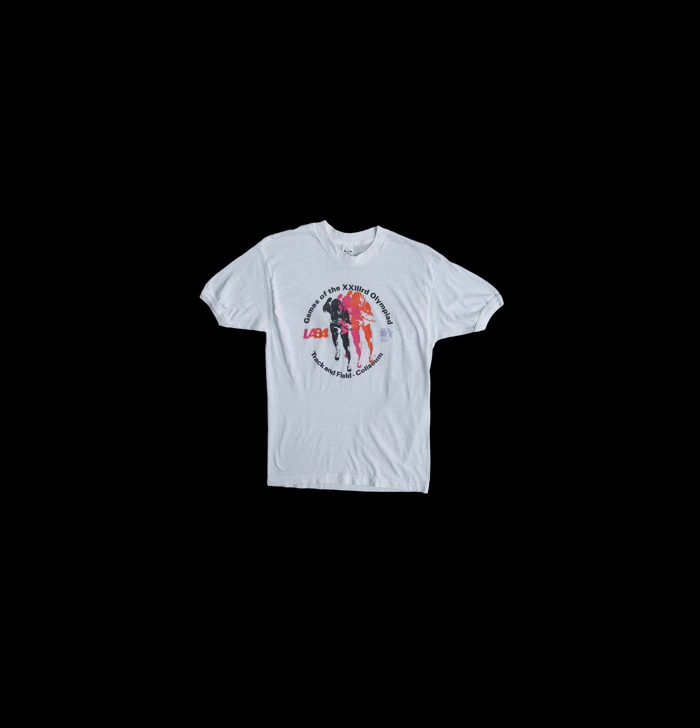 Vintage LA Olympic Games Graphic T-shirt - Track and Field Print