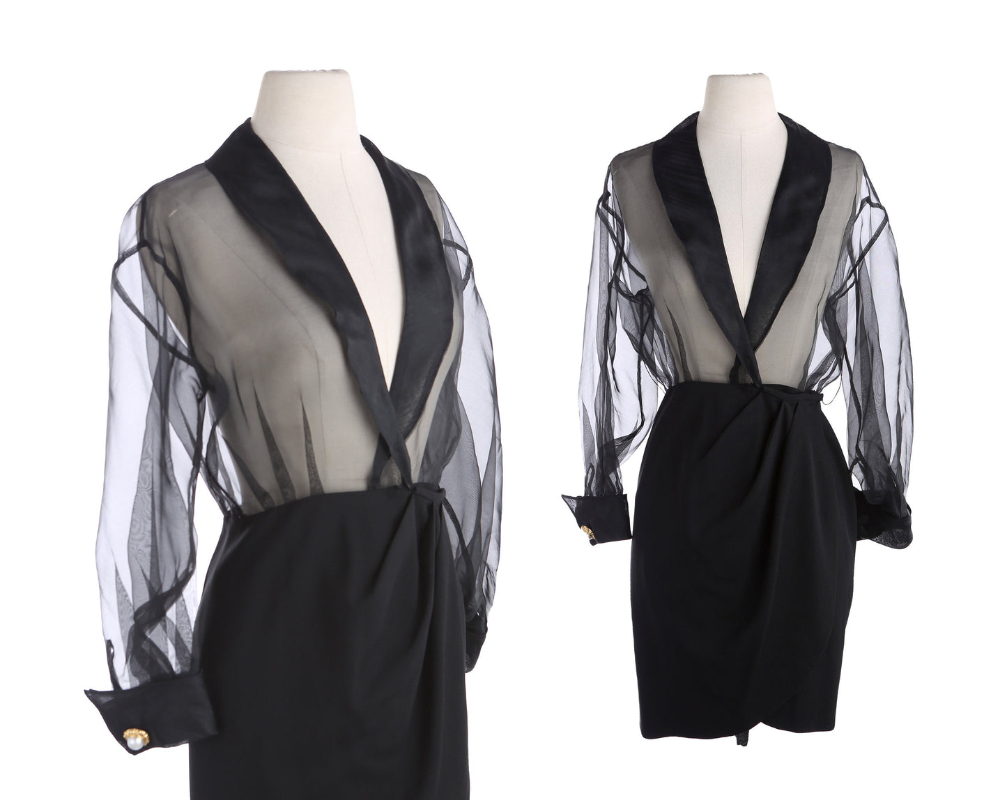 A.J. Bari Women Black Evening Dress