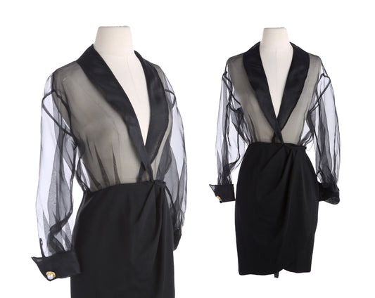 A.J. Bari Women Black Evening Dress