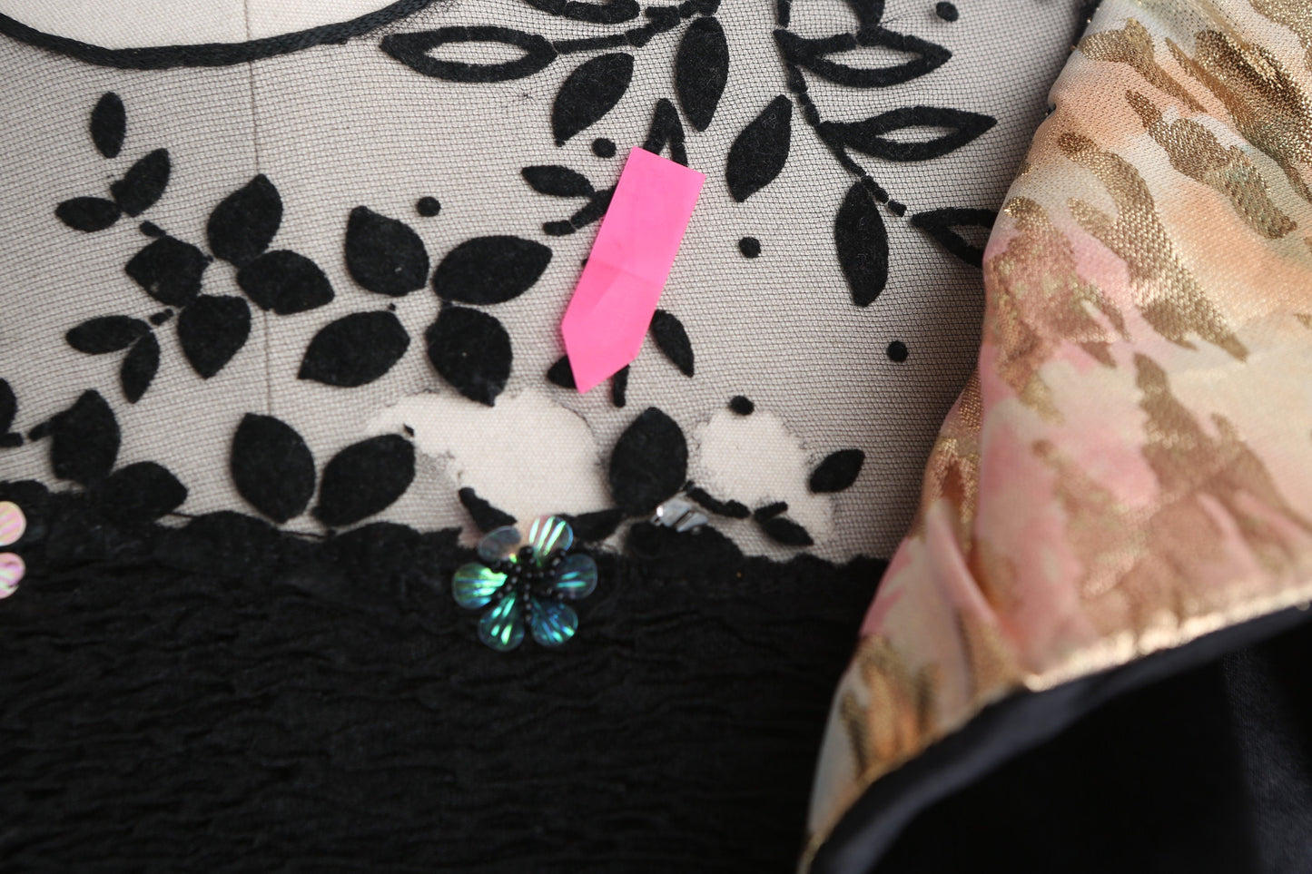 Vintage Women Black Party Dress - Era 1980s - 1990s