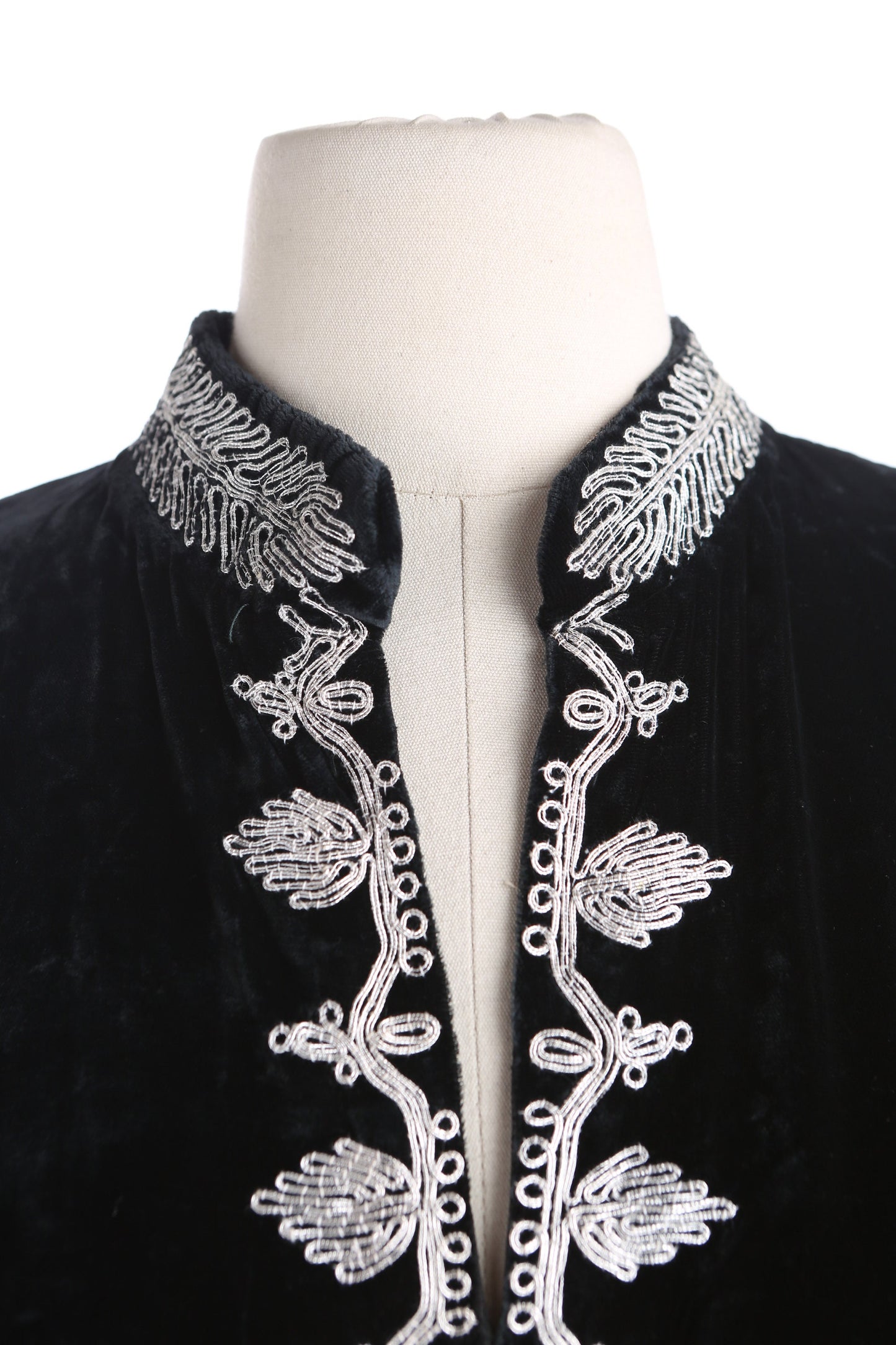 Vintage Tunic Black Velvet Dress