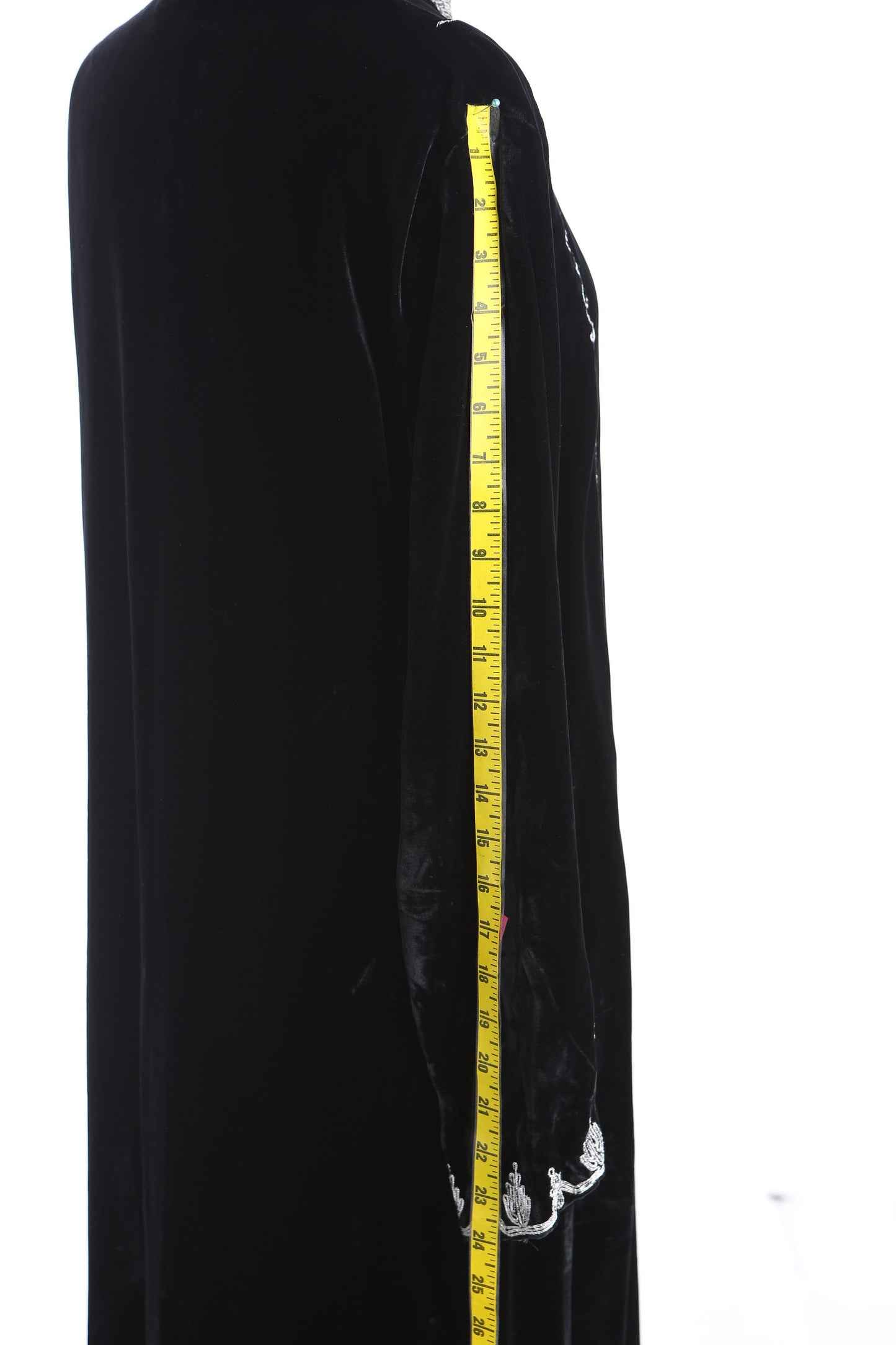 Vintage Tunic Black Velvet Dress