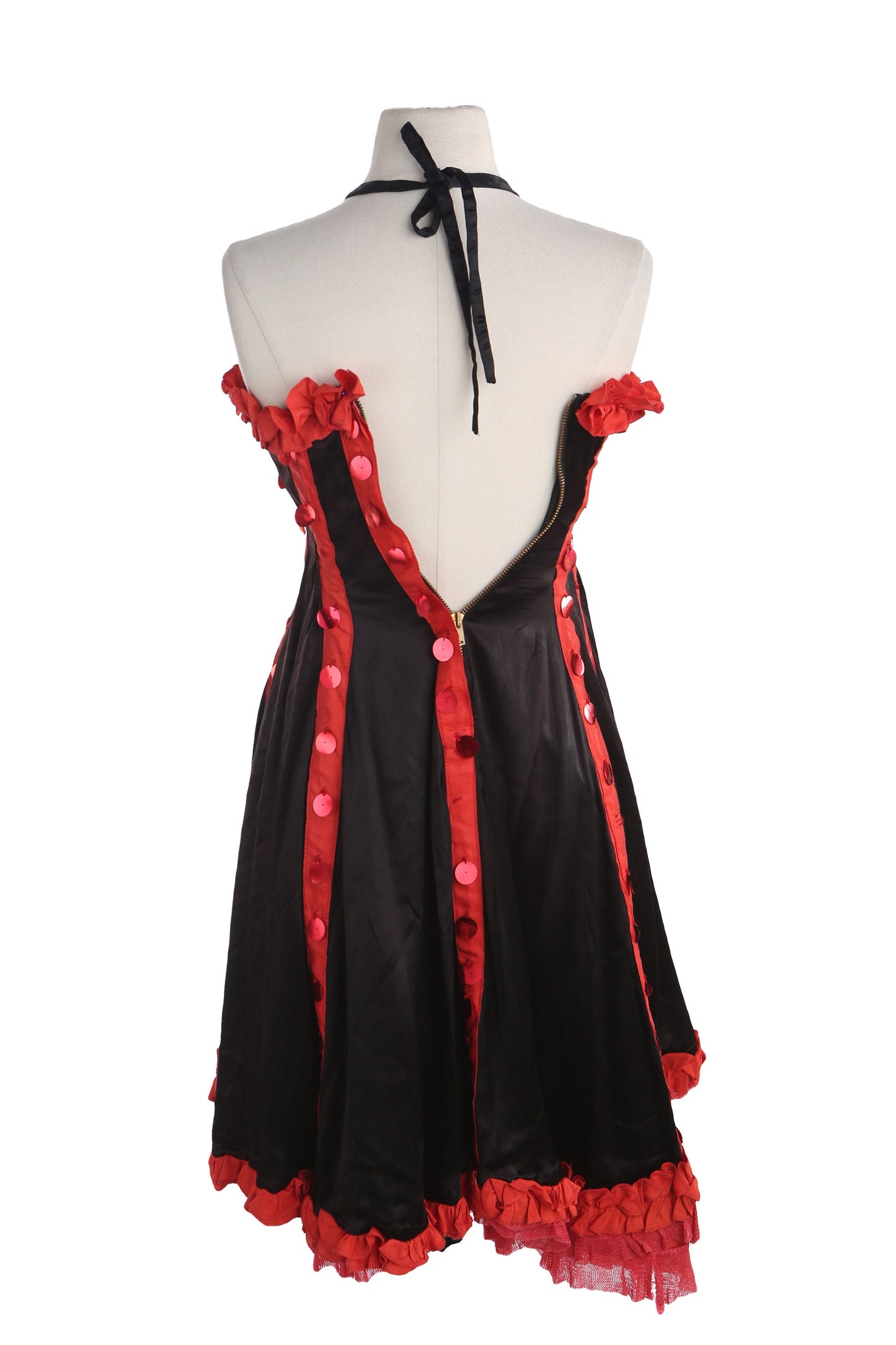 Vintage Costume Made Black Party Dress