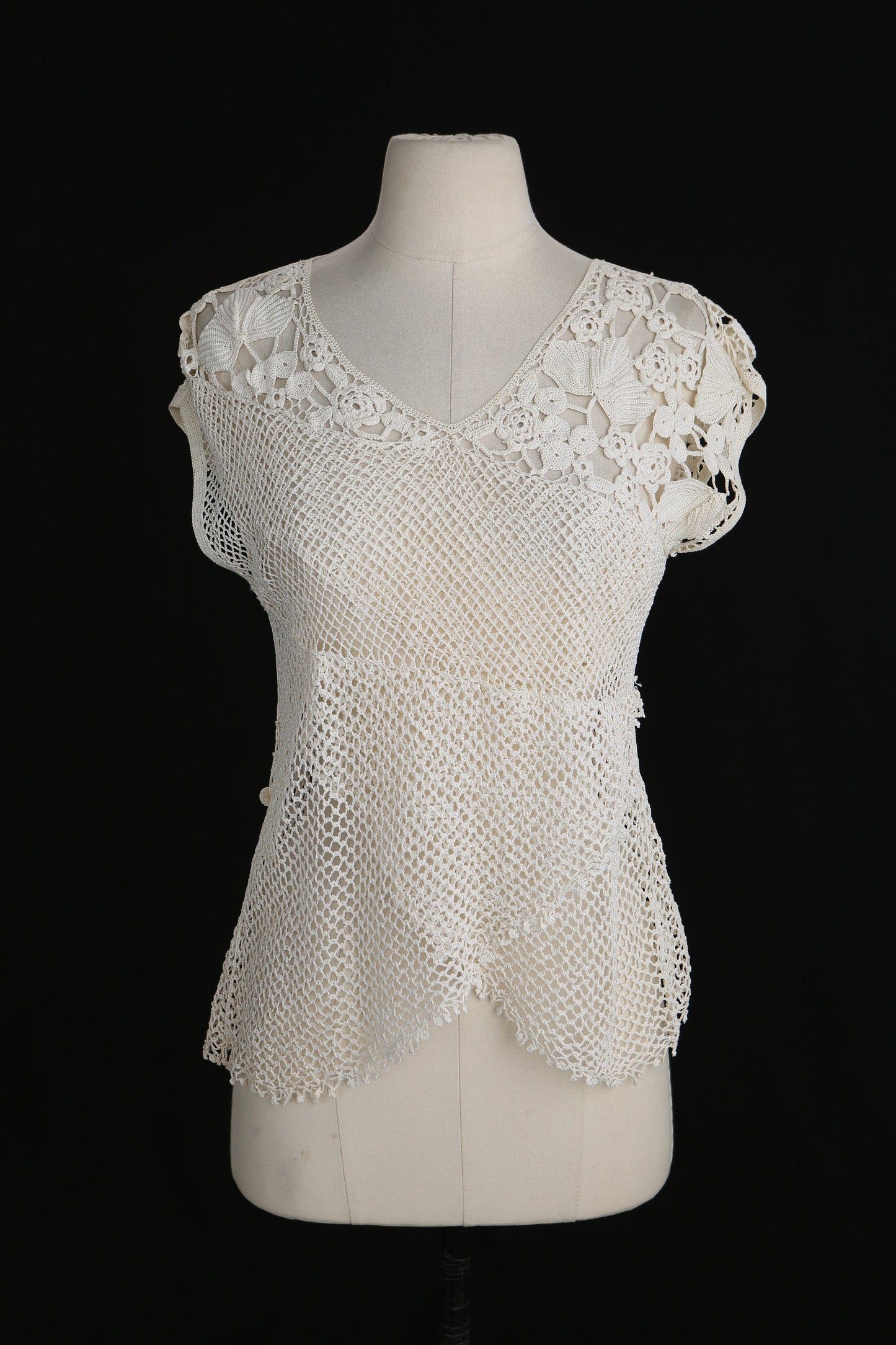 Vintage White Crochet Top