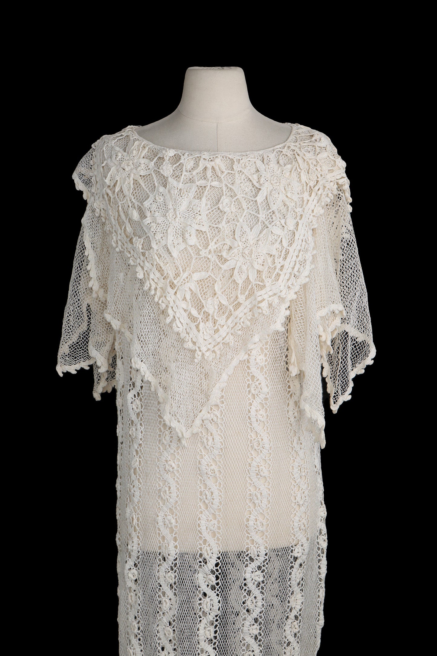 Vintage White Crochet Dress