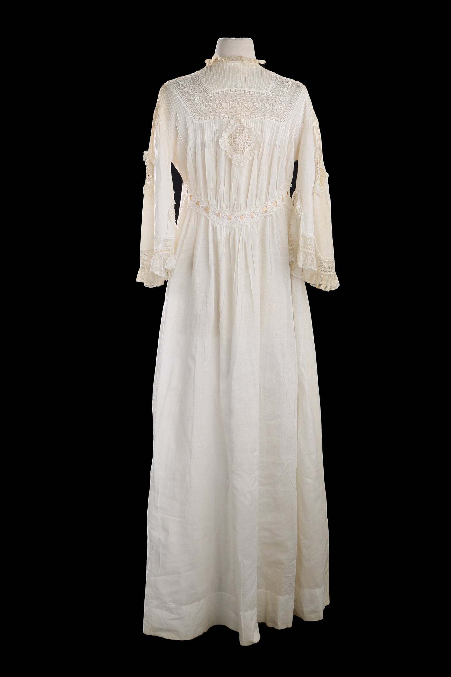 Vintage White Summer Dress - Era 1920s - 1930s