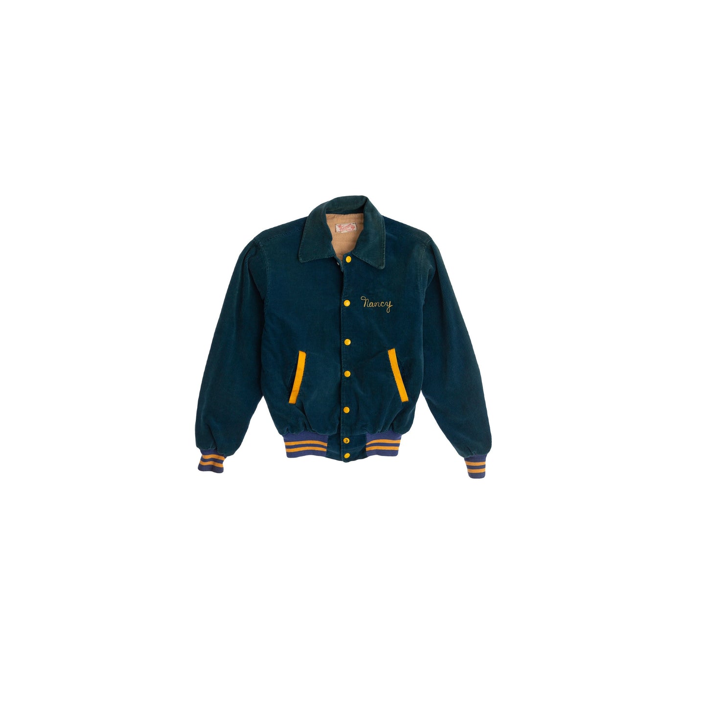 Vintage Varsity Jacket with Belmont Back Embroidered Letters by Dick Fischer