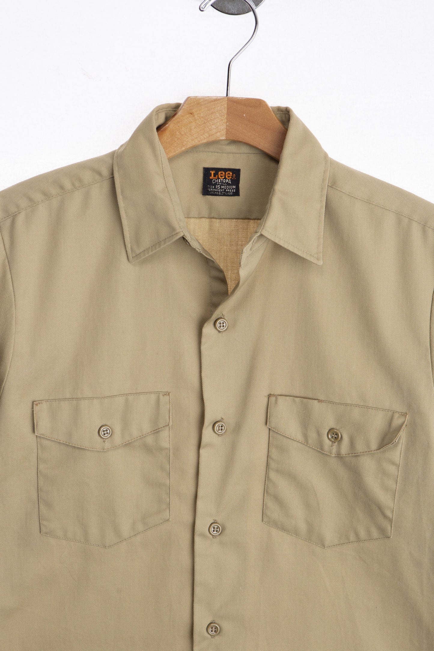 Vintage Lee Chetopa Twill Cotton Work Shirt