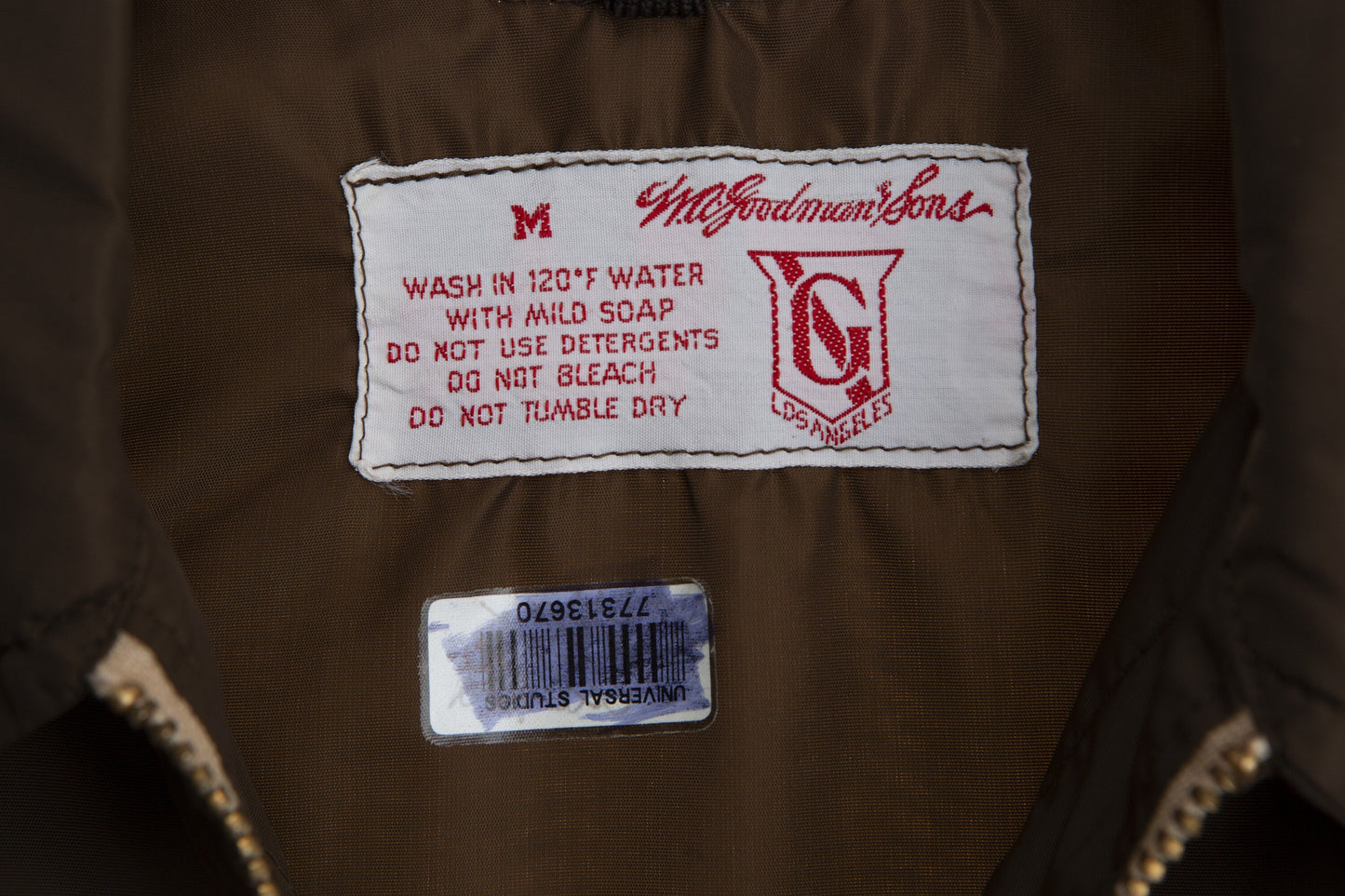 Vintage Men's Brown Nylon Jacket