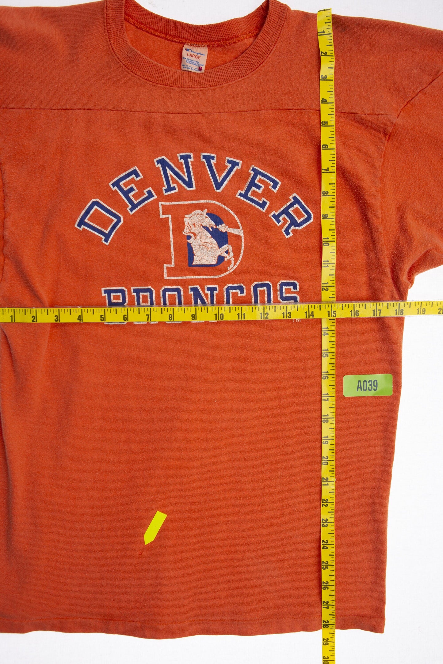 Vintage Champion Jersey with Denver Broncos Graphic Print