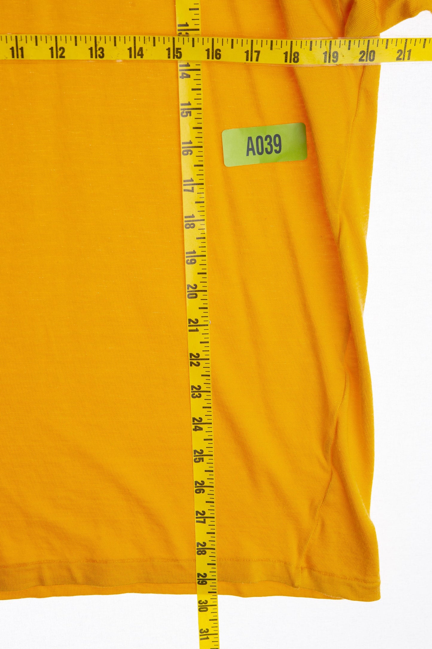 Vintage Football Jersey - Solid Yellow with No Print