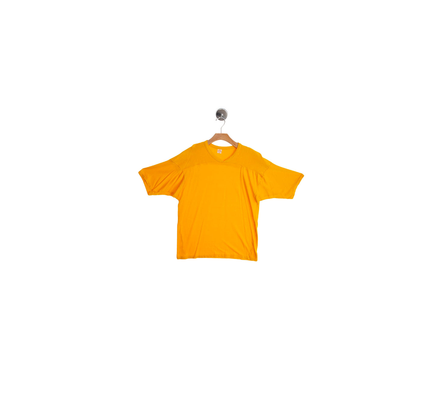 Vintage Football Jersey - Solid Yellow with No Print