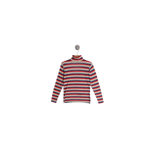 Vintage Turtleneck Striped Shirt