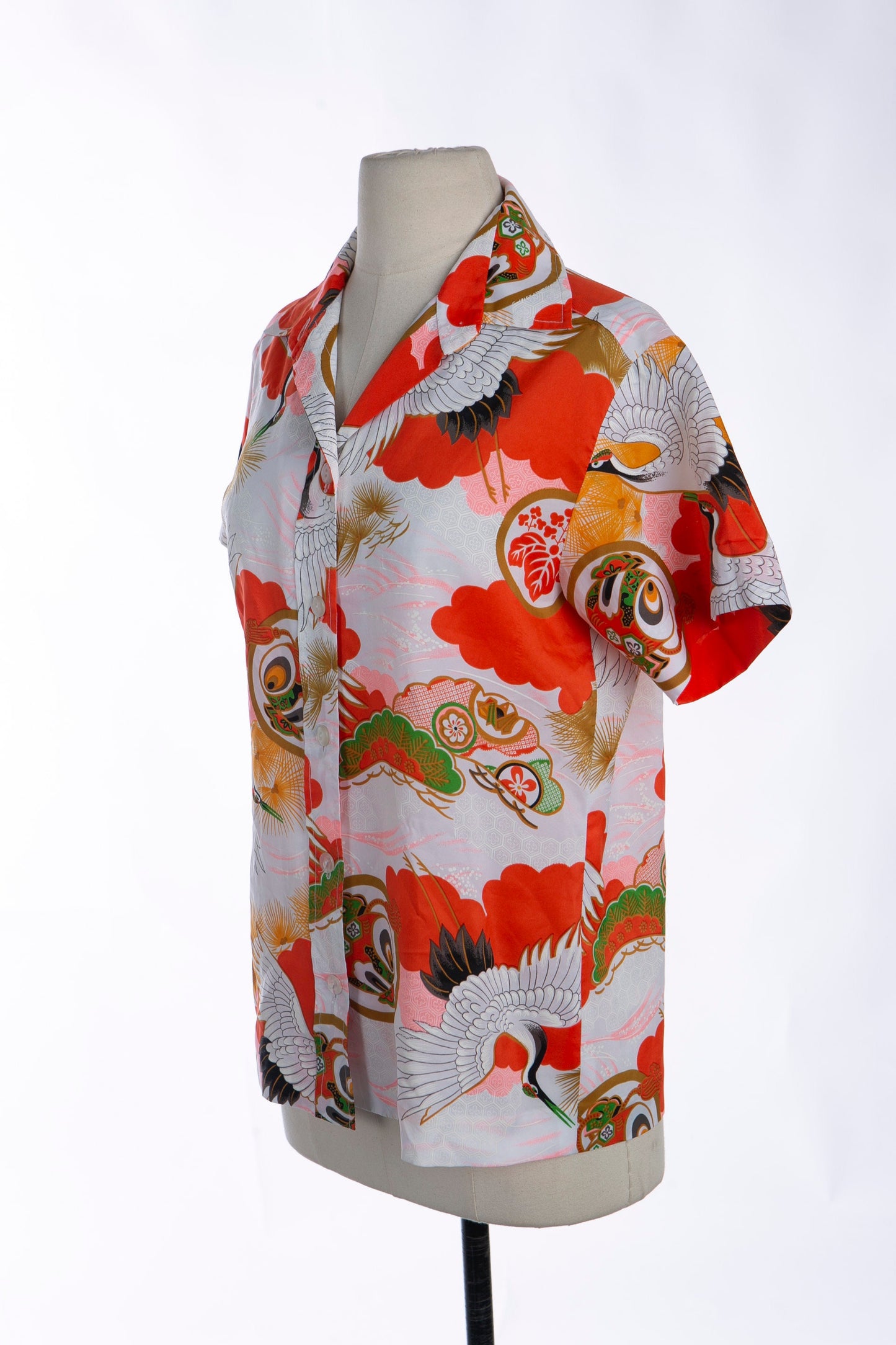 1970s Women Hawaiian Blouse
