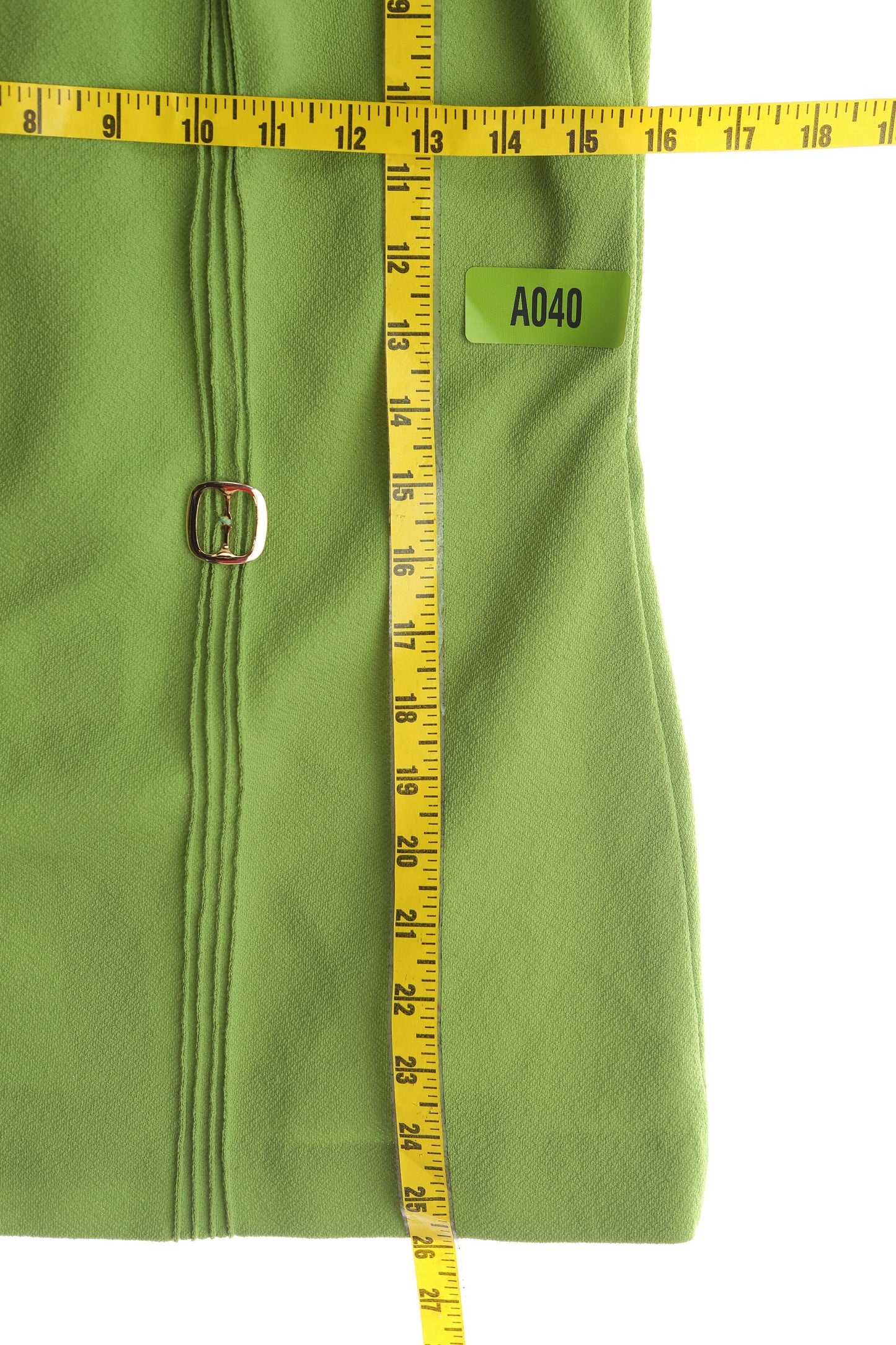 Vintage 1970s Women Green Casual Poly Suit