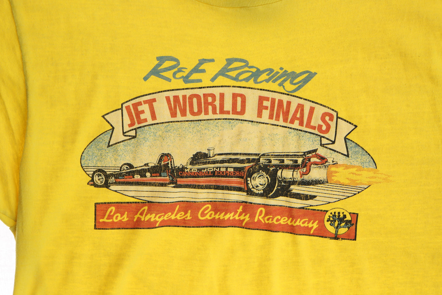 Jet World Finals Vintage Yellow Graphic T-shirt