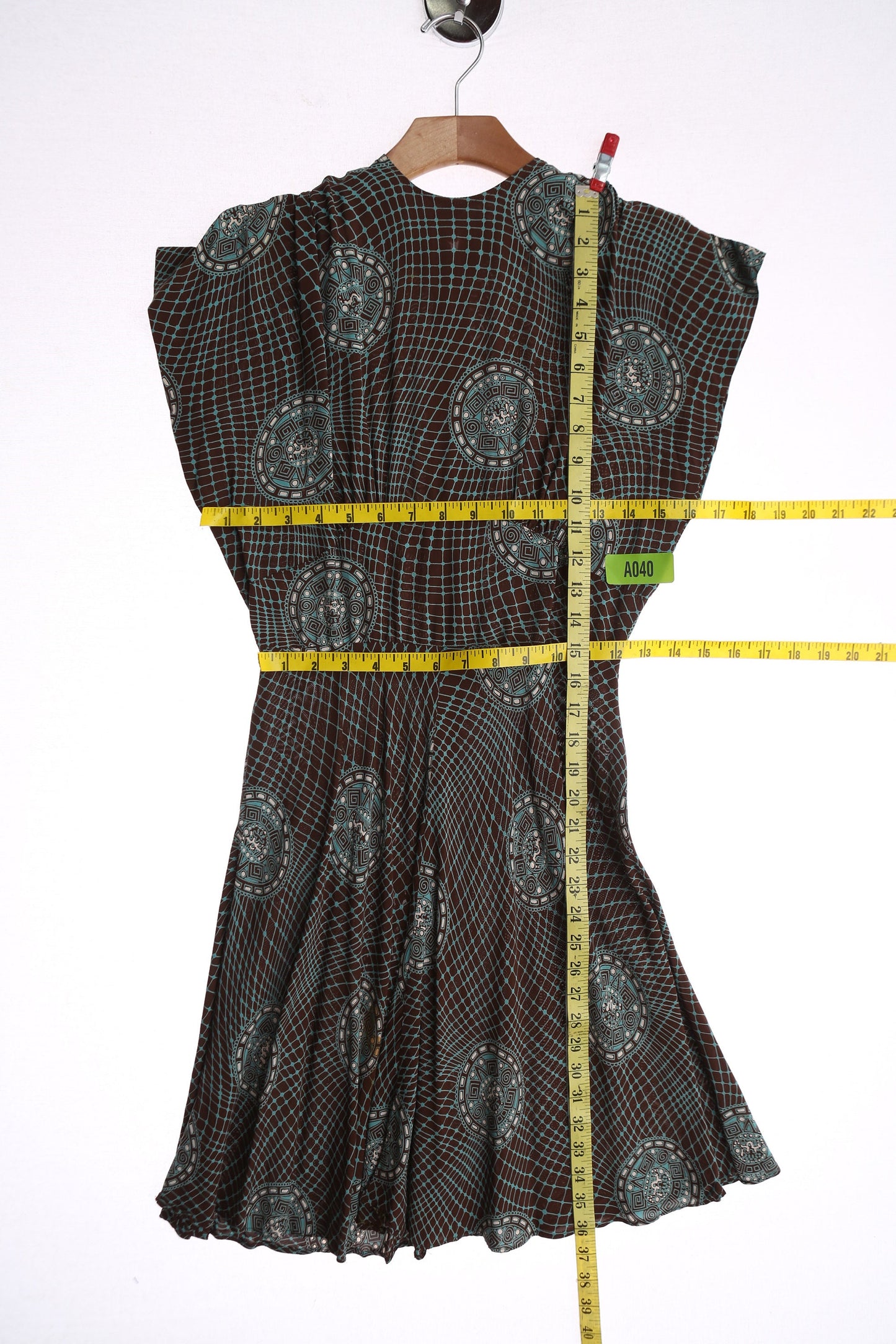 Vintage 1940s Brown Casual Dress