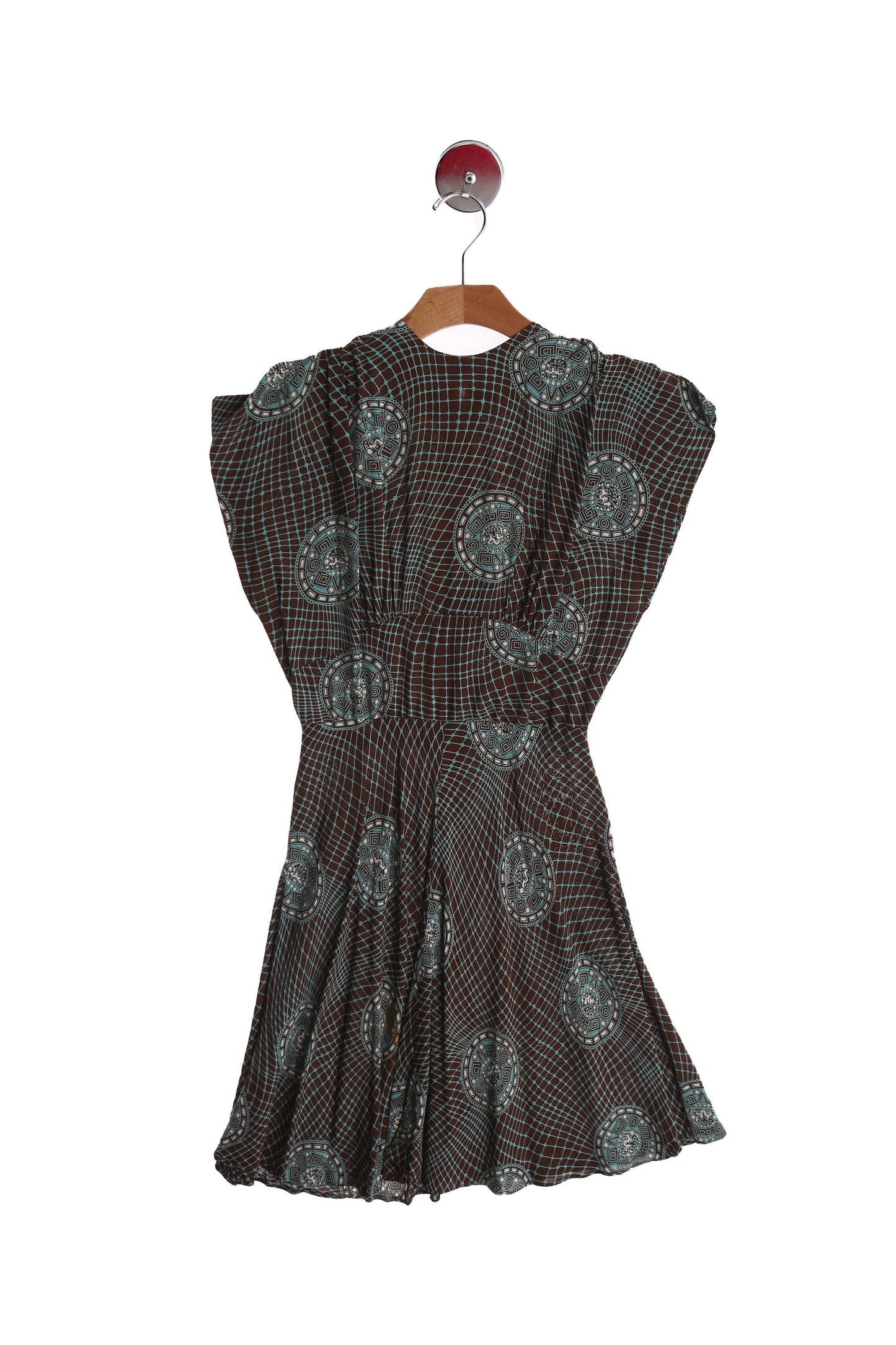 Vintage 1940s Brown Casual Dress
