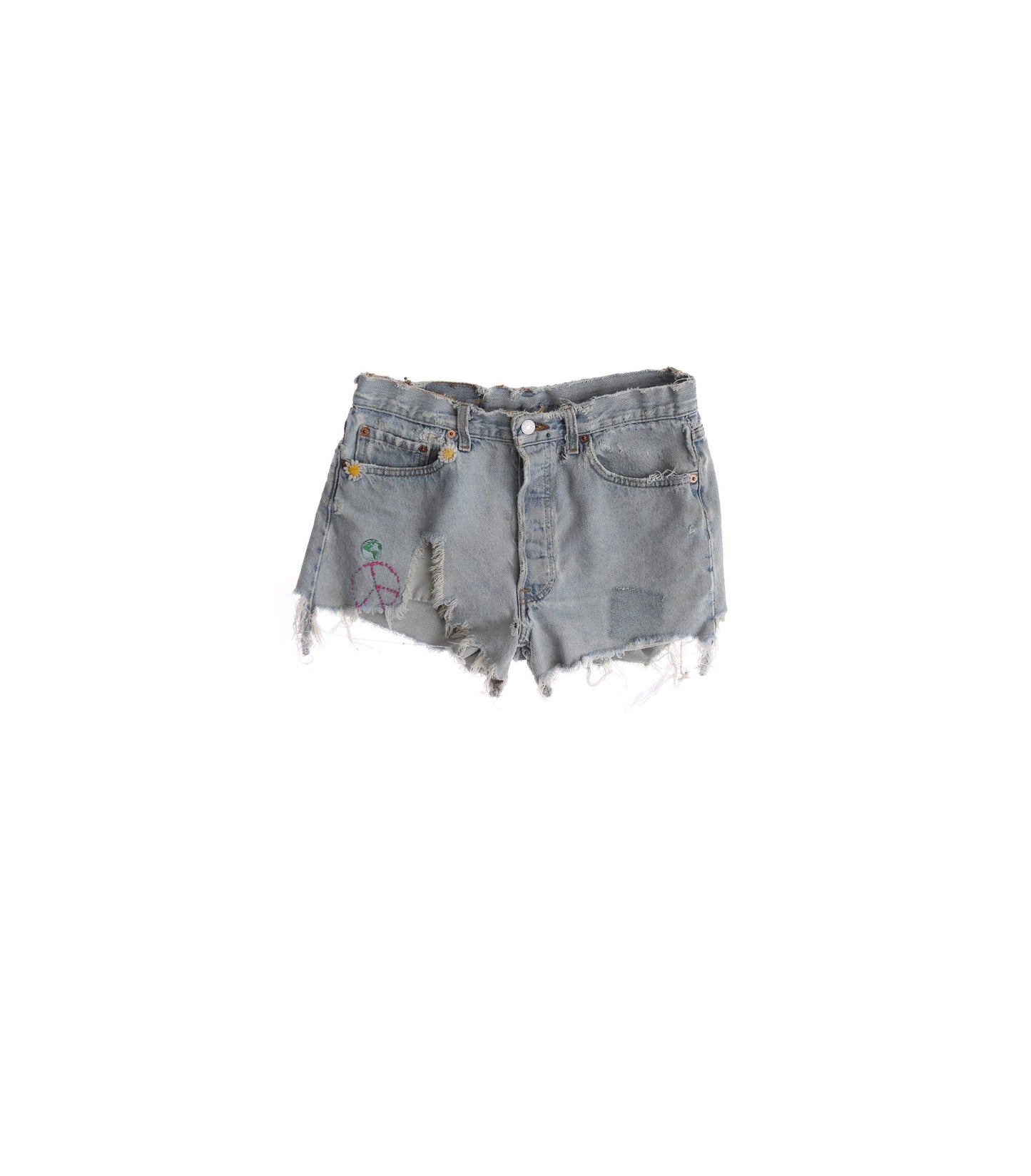 Vintage 501 Levi's Distressed Denim Cut Off Shorts