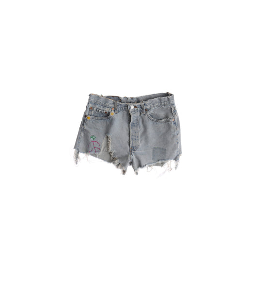Vintage 501 Levi's Distressed Denim Cut Off Shorts