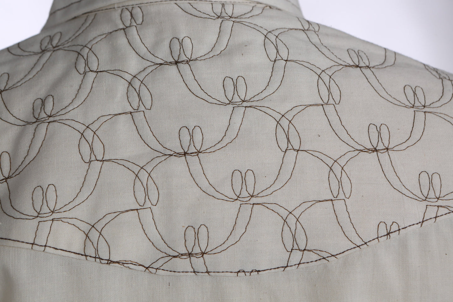 Vintage Women beige Western Top