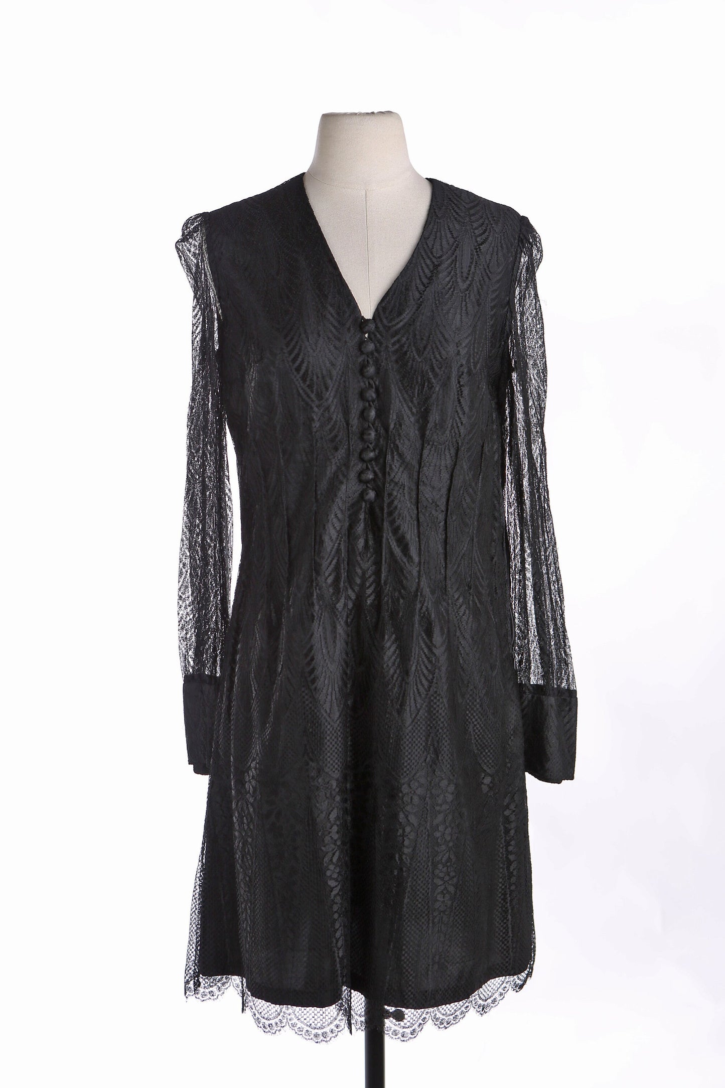 Vintage Women's Black Evening Dress