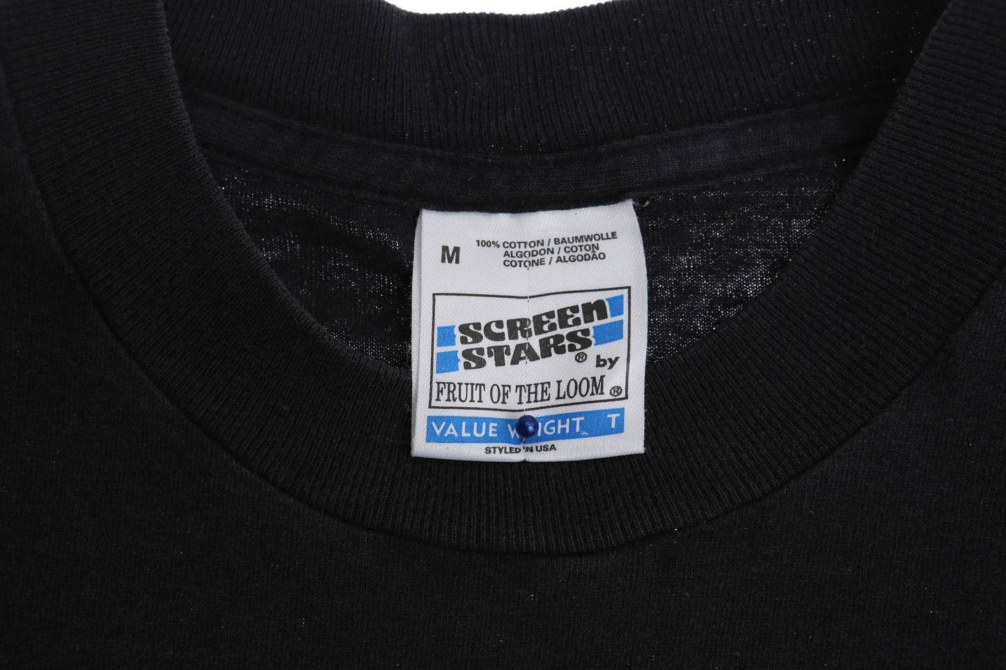 Reggae Taz Cartoon Vintage Black Graphic T-shirt