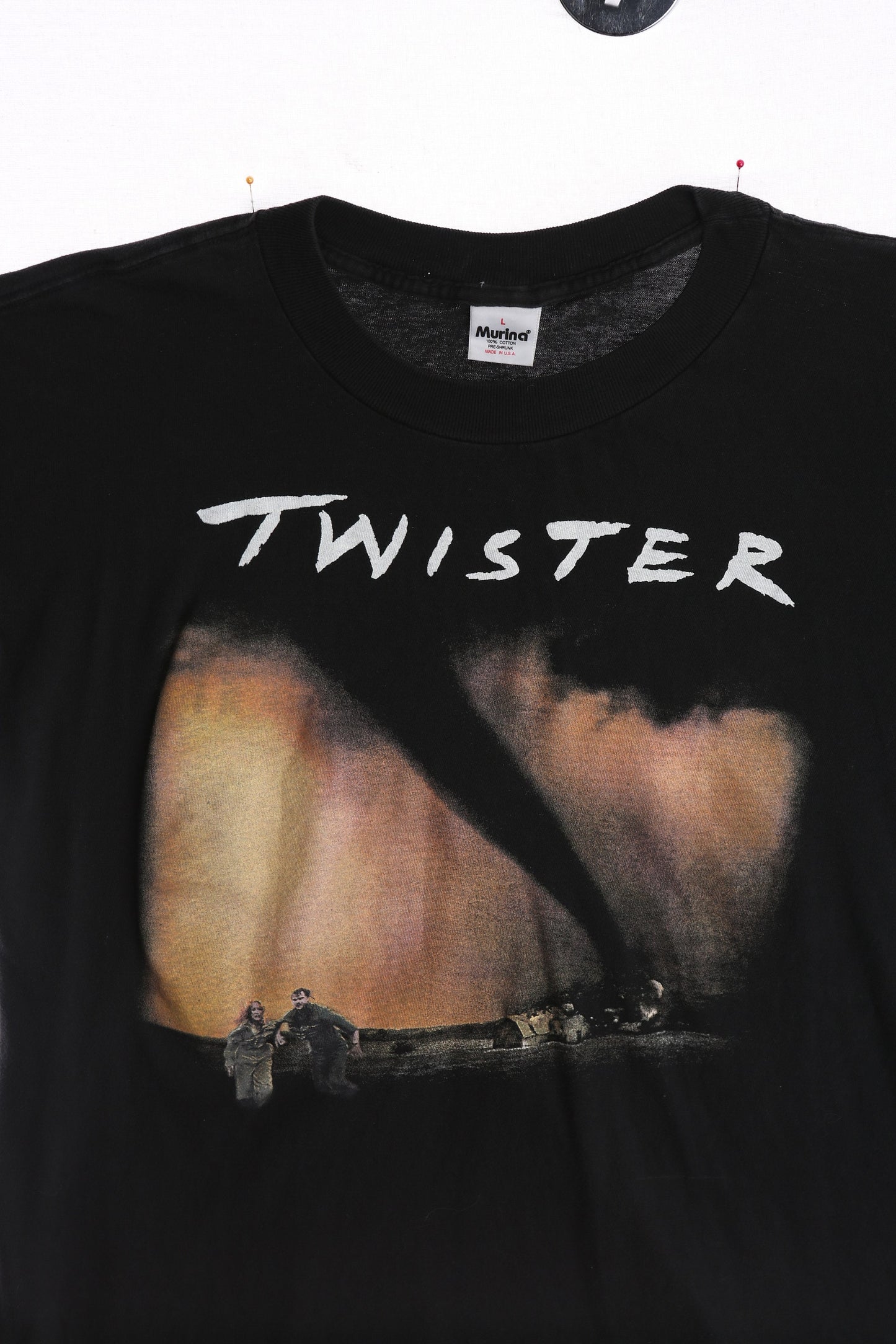 Twister Black Graphic T-shirt - Era 1990's - 2000's