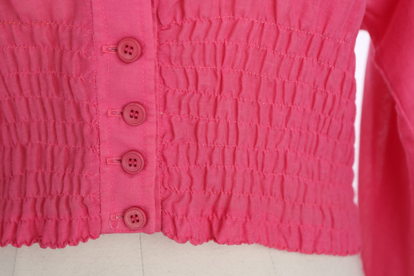 1970s Women Casual Pink Cotton top